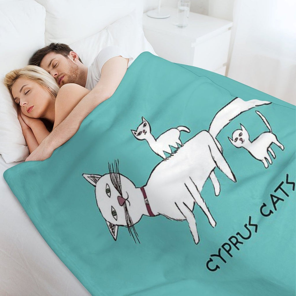 CYPRUS CATS PATTERN Premium Throw Blanket