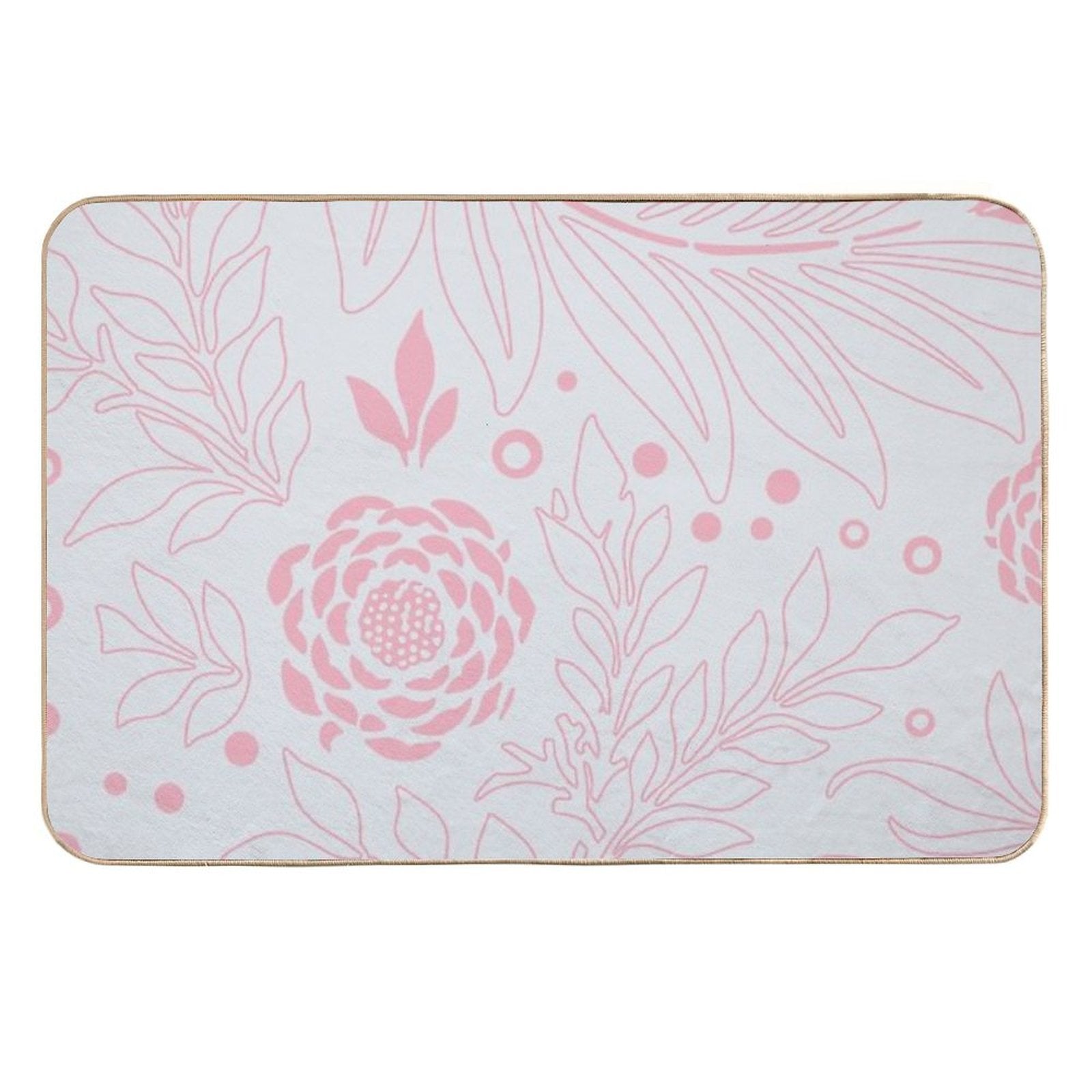 Floral Design 21  Dirt-Trapping Bath Mat