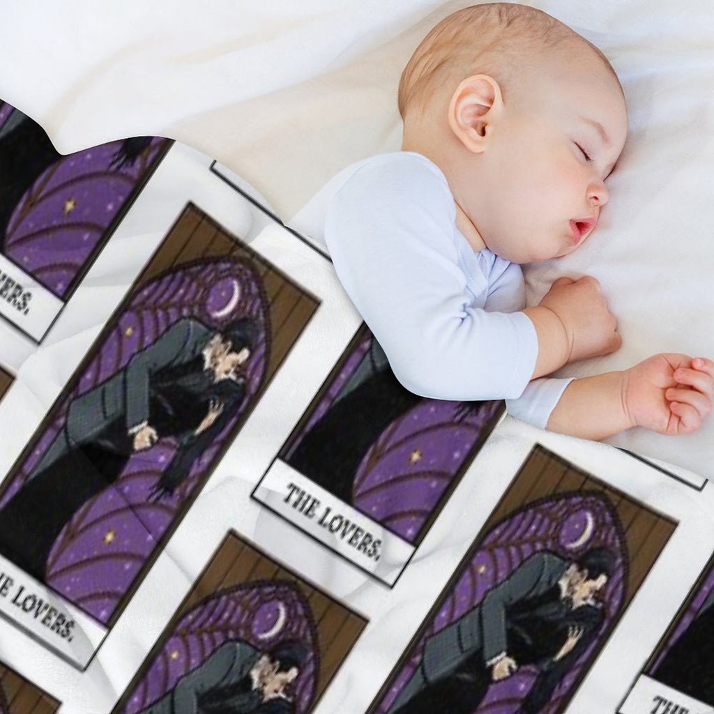 The Lovers Tarot Card Eco-conscious Throw Blanket