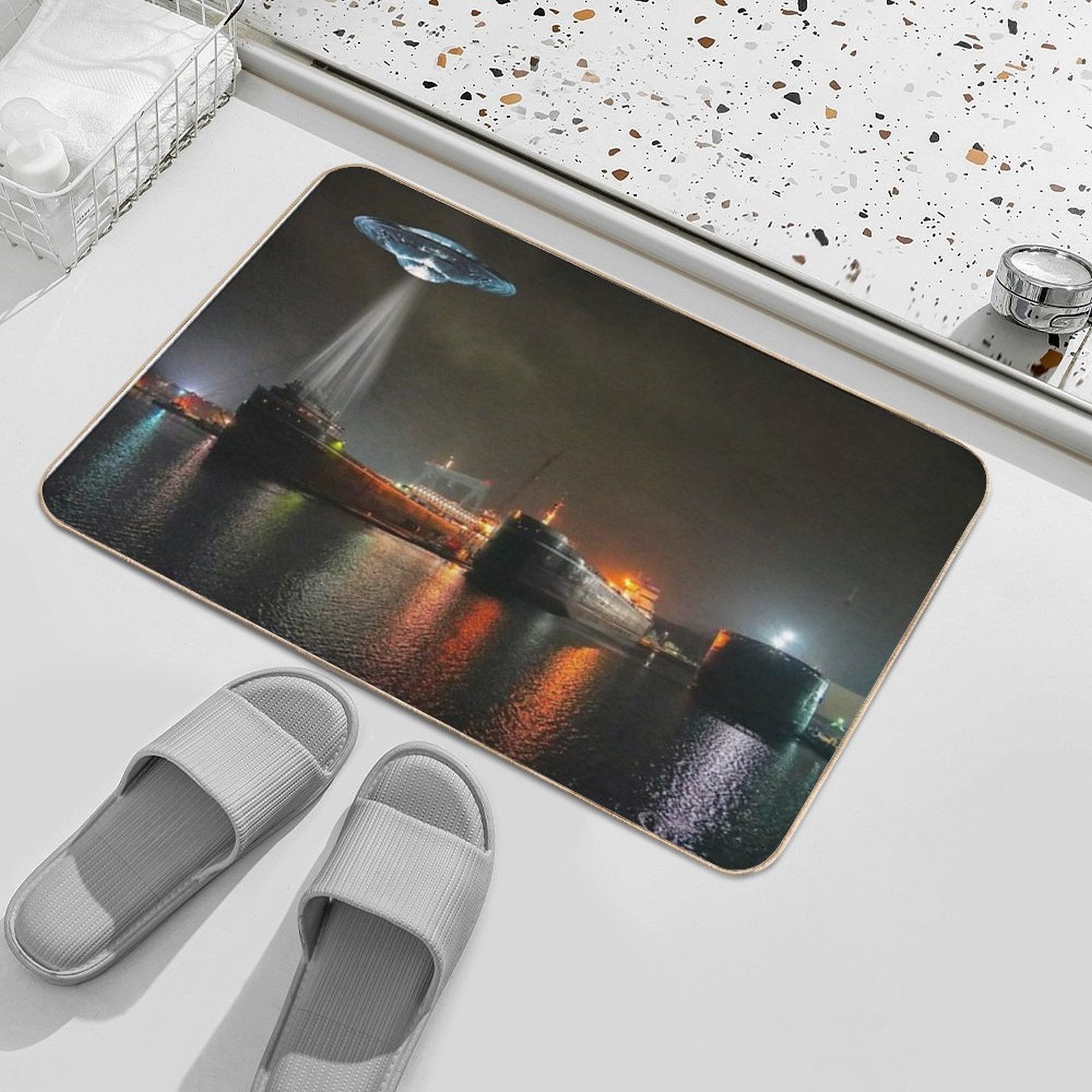 Unidentified Freight Object  Slip-Resistant Bath Mat