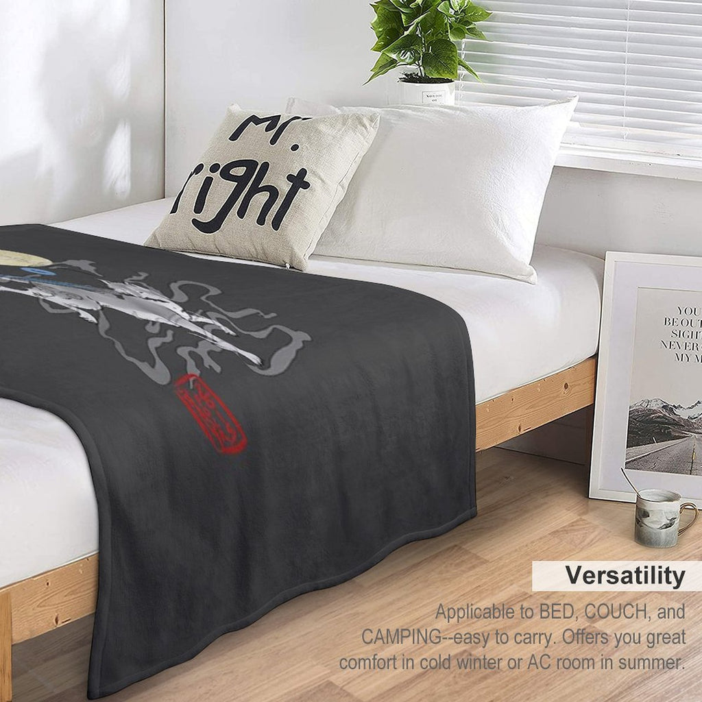 The Great Grey Wolf - Sifkami Velvety-soft Throw Blanket