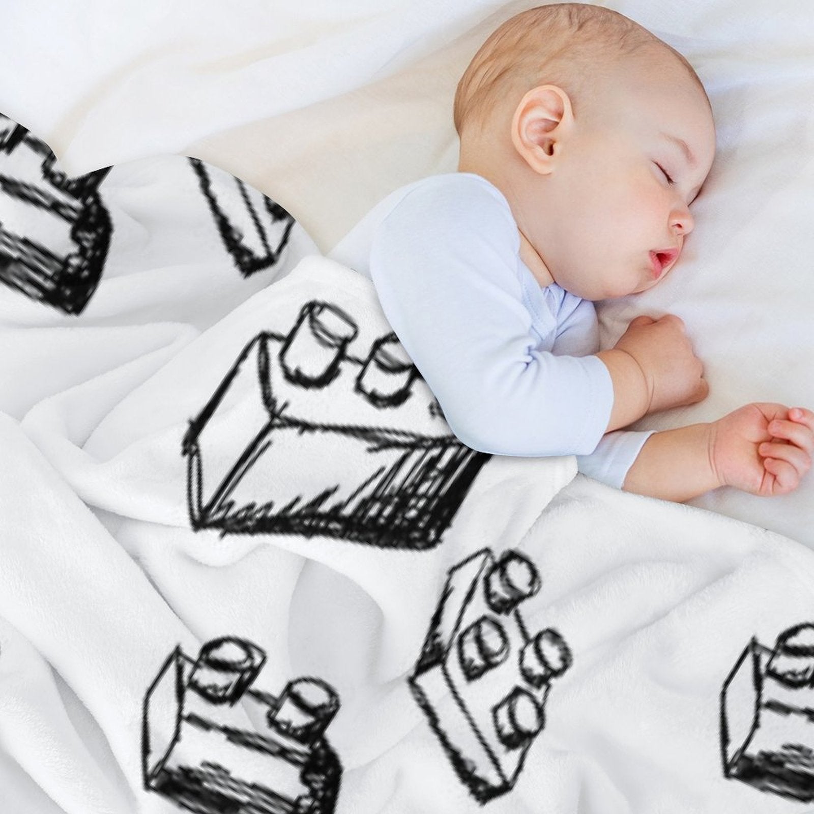Building Blocks Sustainable Throw Blanket
