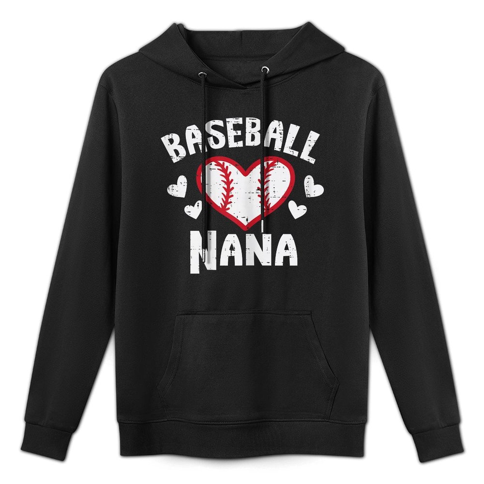 Baseball Nana Heart Family Matching Grandma Mimi Women Unisex Design Hoodie