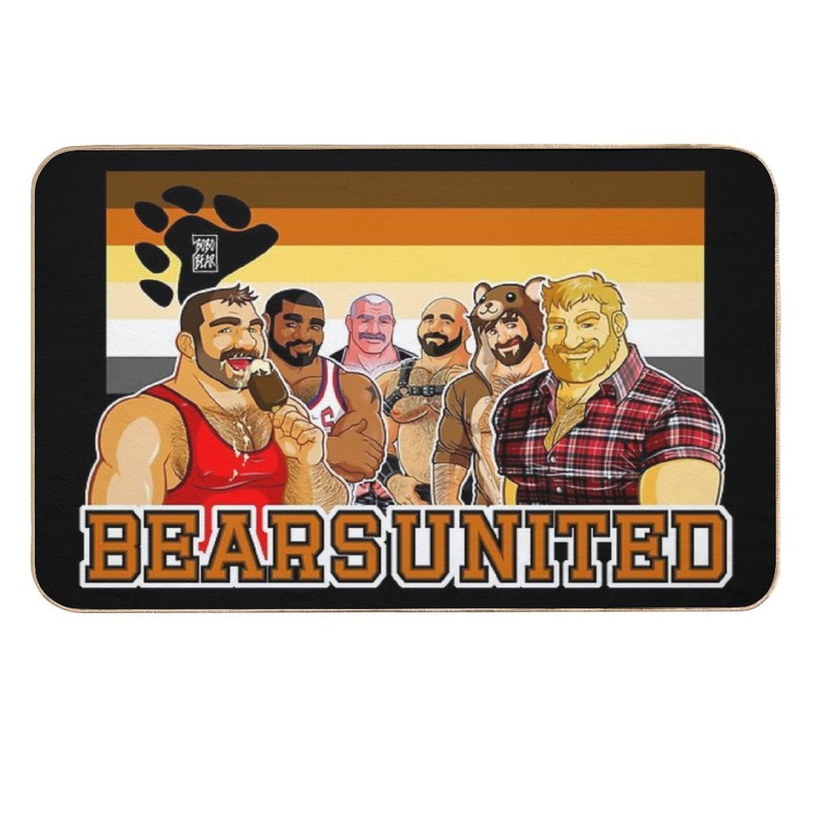 BEARS UNITED  Easy To Clean Bath Mat