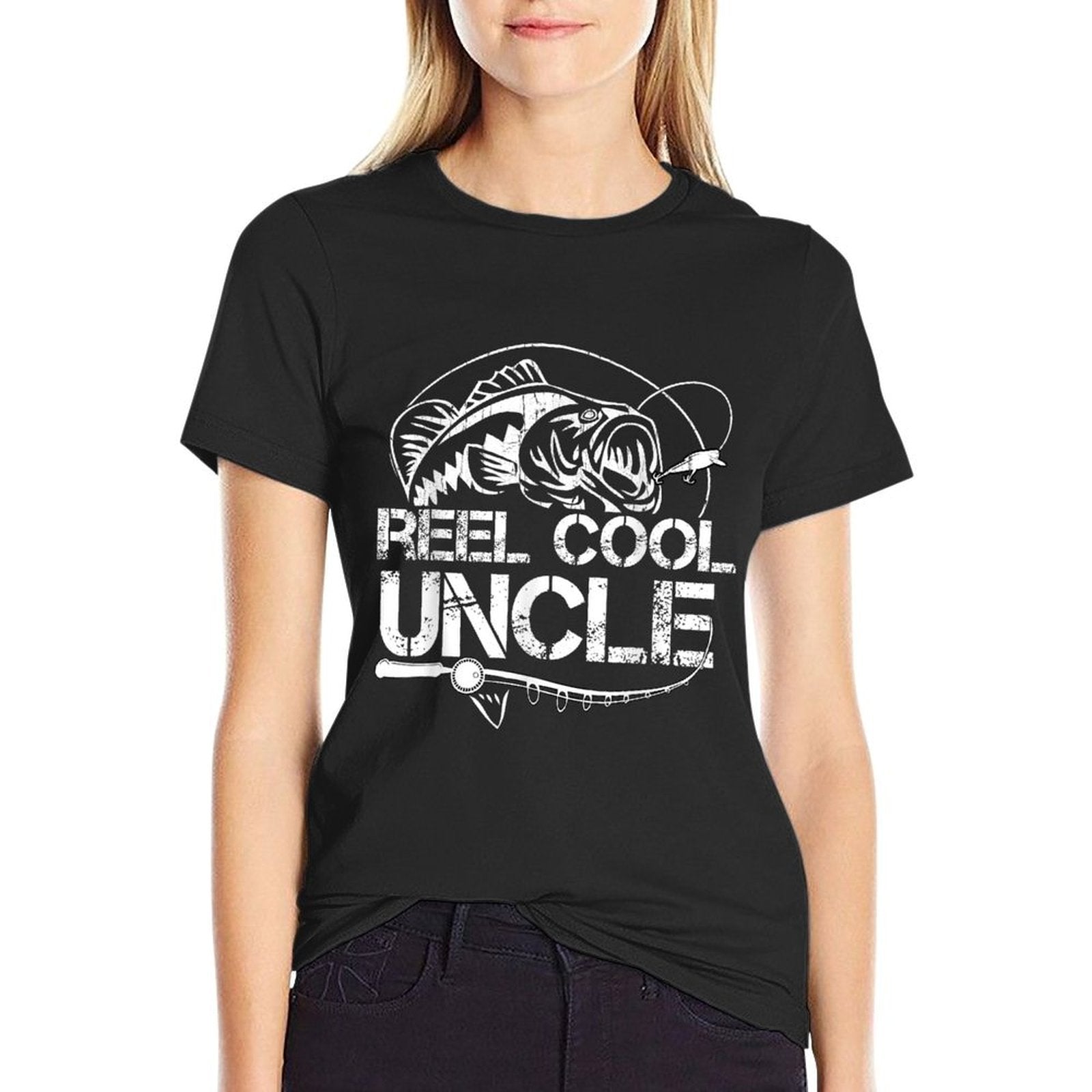 Reel Cool Uncle Fishing Daddy Fathers Day Dad Gifts For Men  Wrinkle-resistant T-Shirt