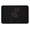 Bagpipes Scotland Musician Woodwind Gifts  Eco-Friendly Bath Mat