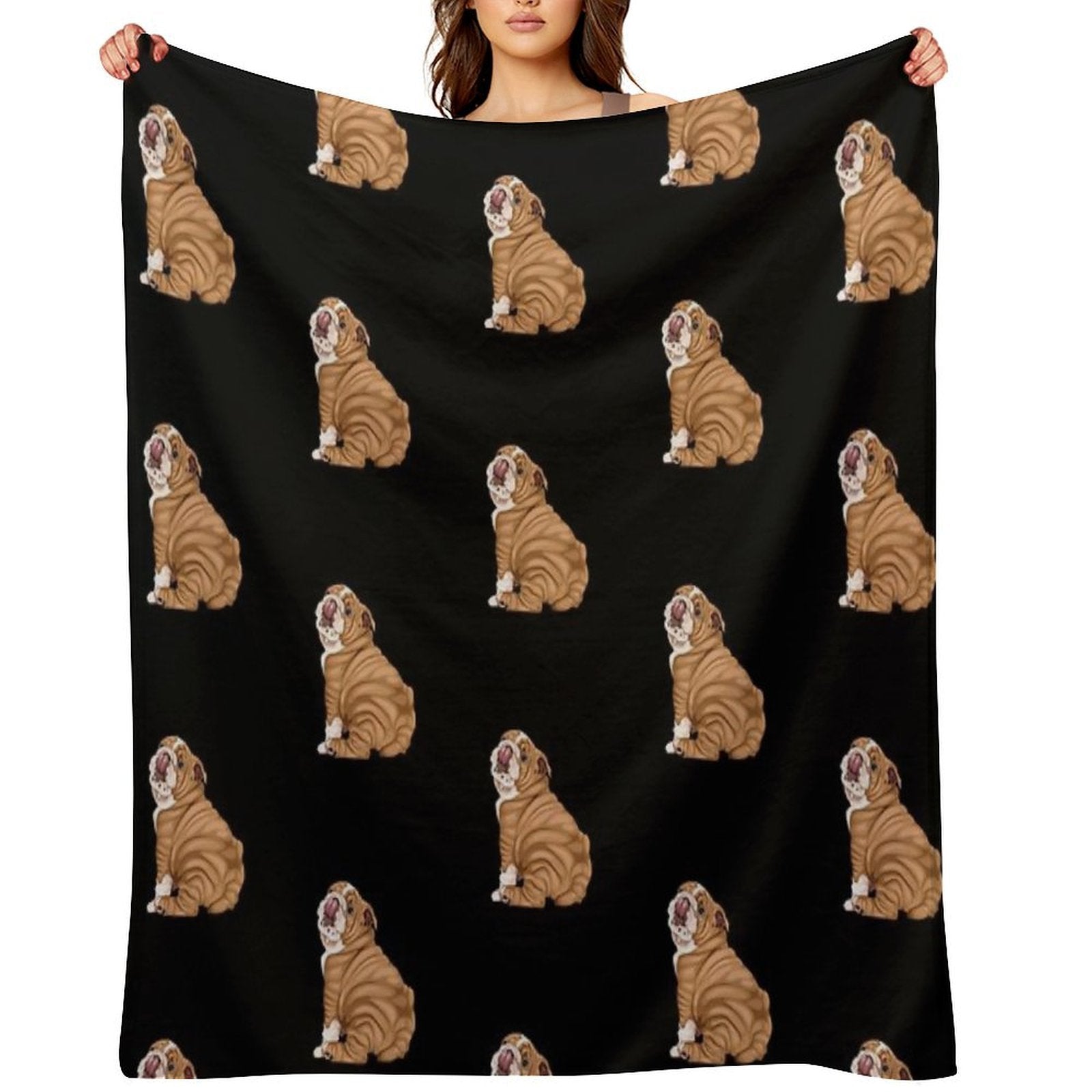 English Bulldog Premium Throw Blanket