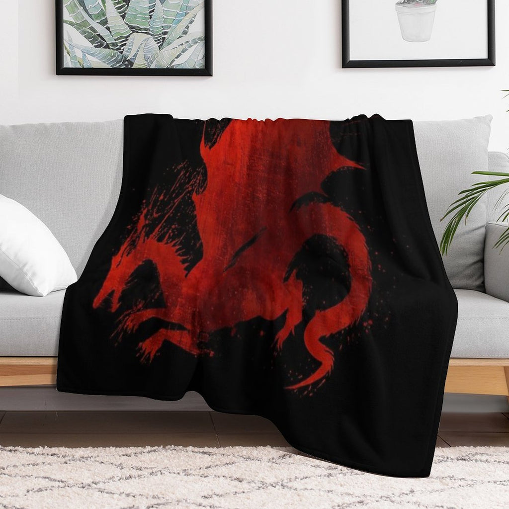 Dragon Age Origins Blood Dragon V2 All-season Throw Blanket