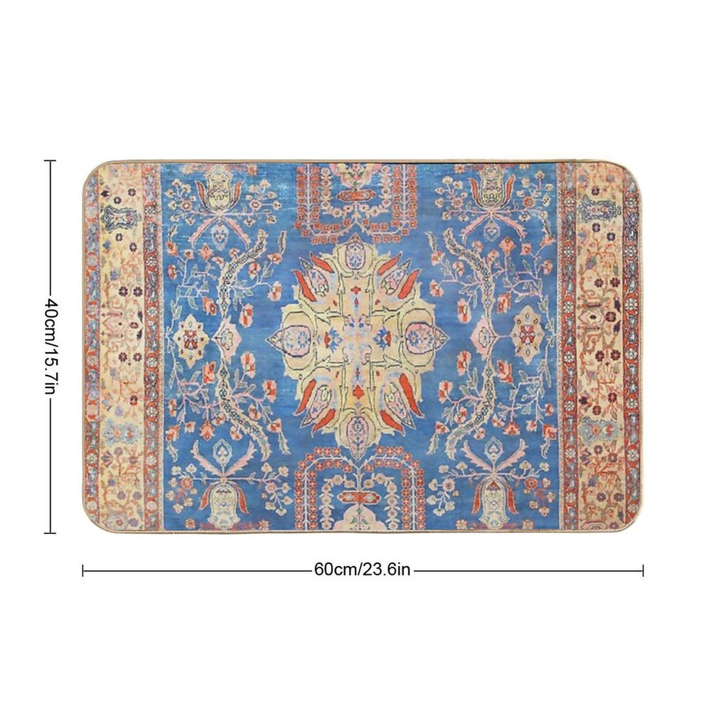 Persian Sultanabad Antique Rug Print  Repositionable Bath Mat