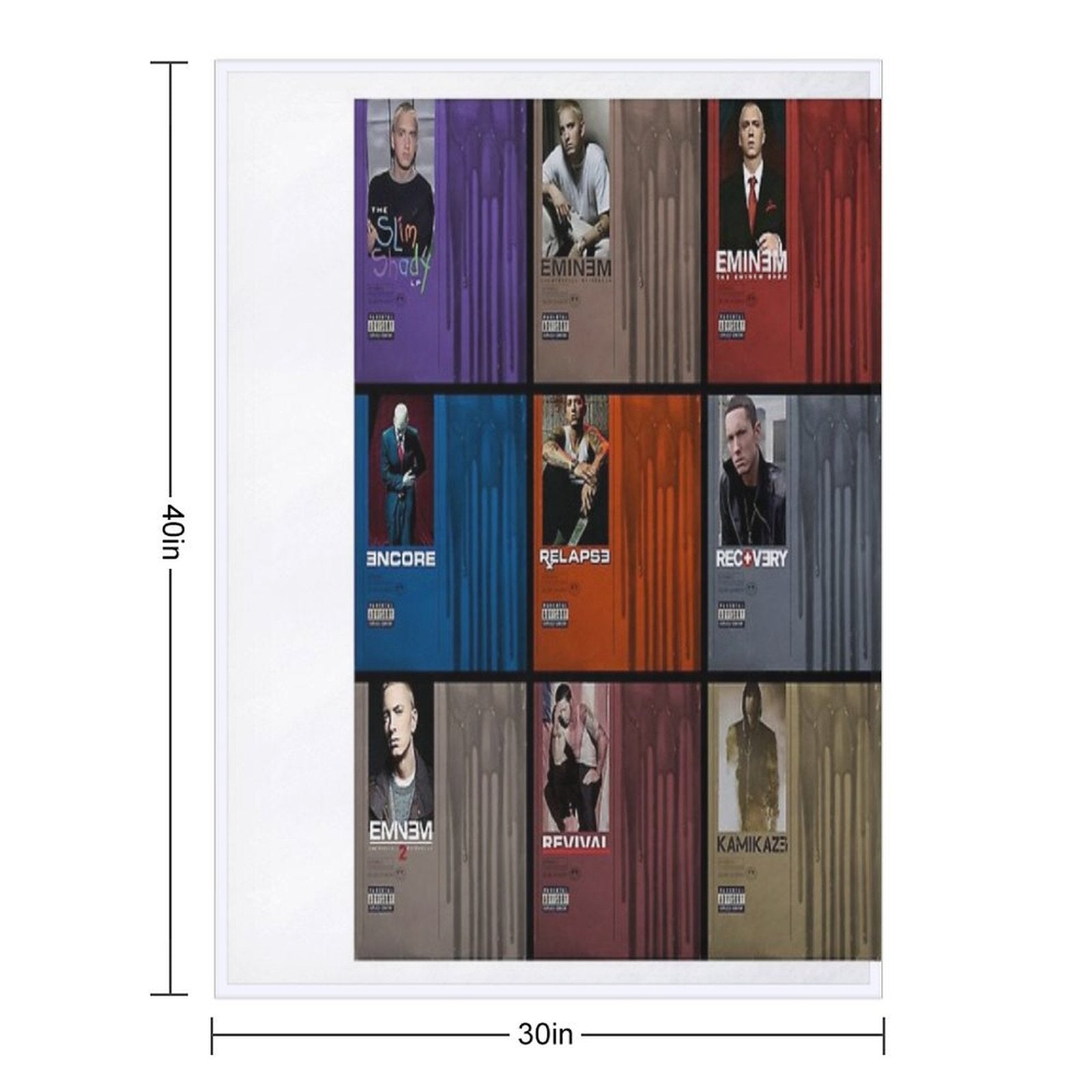 Collage Album Rapper Travel-friendly Throw Blanket