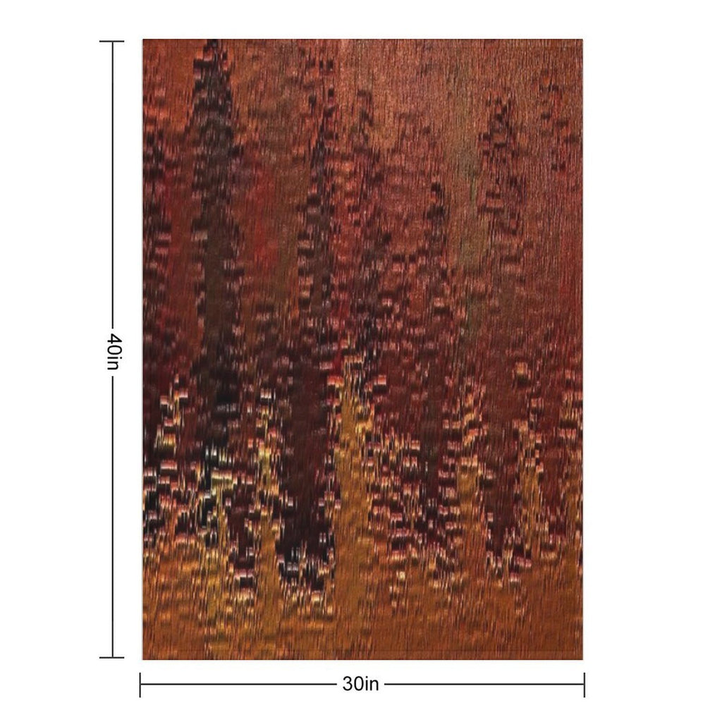 Copper Bronze Anti-pilling Throw Blanket