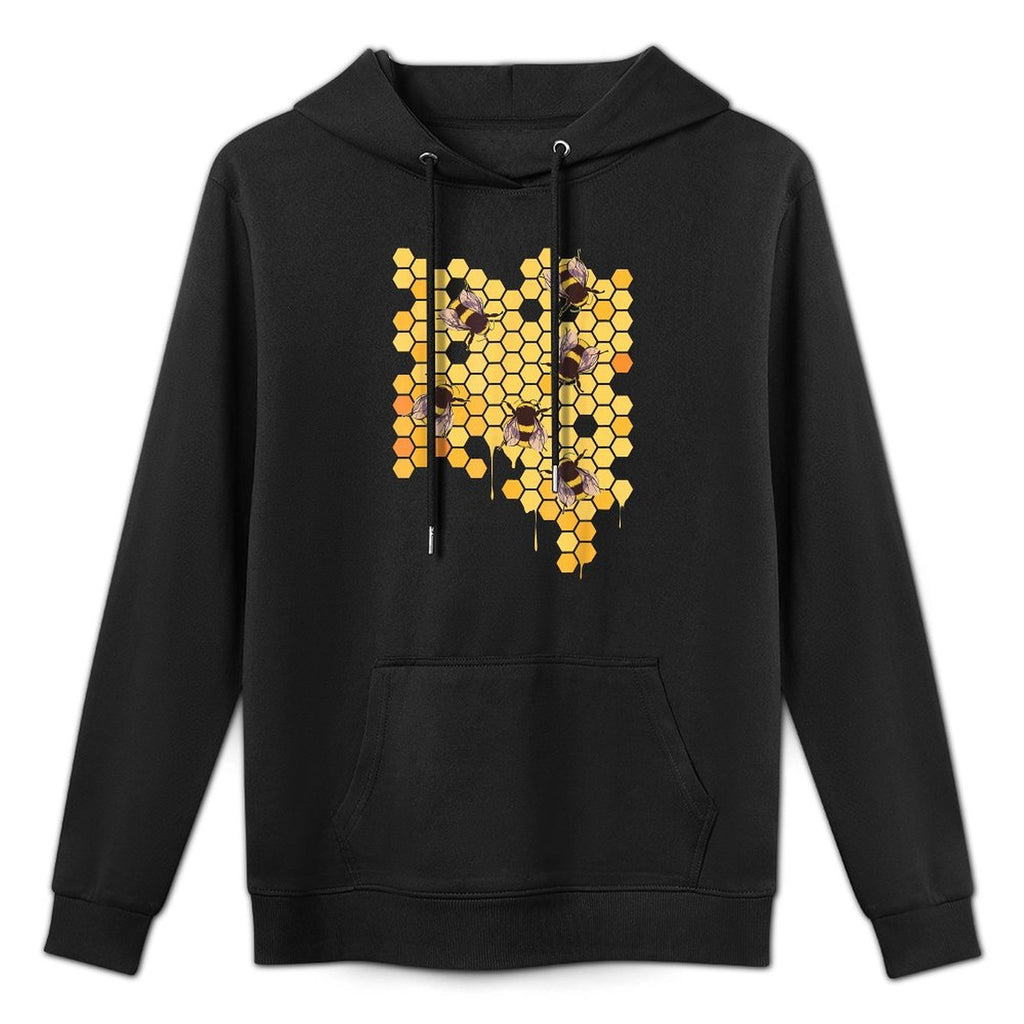 Honey Bee Hive Honeycomb Beekeeping Beekeeper Gift Unisex Design Hoodie