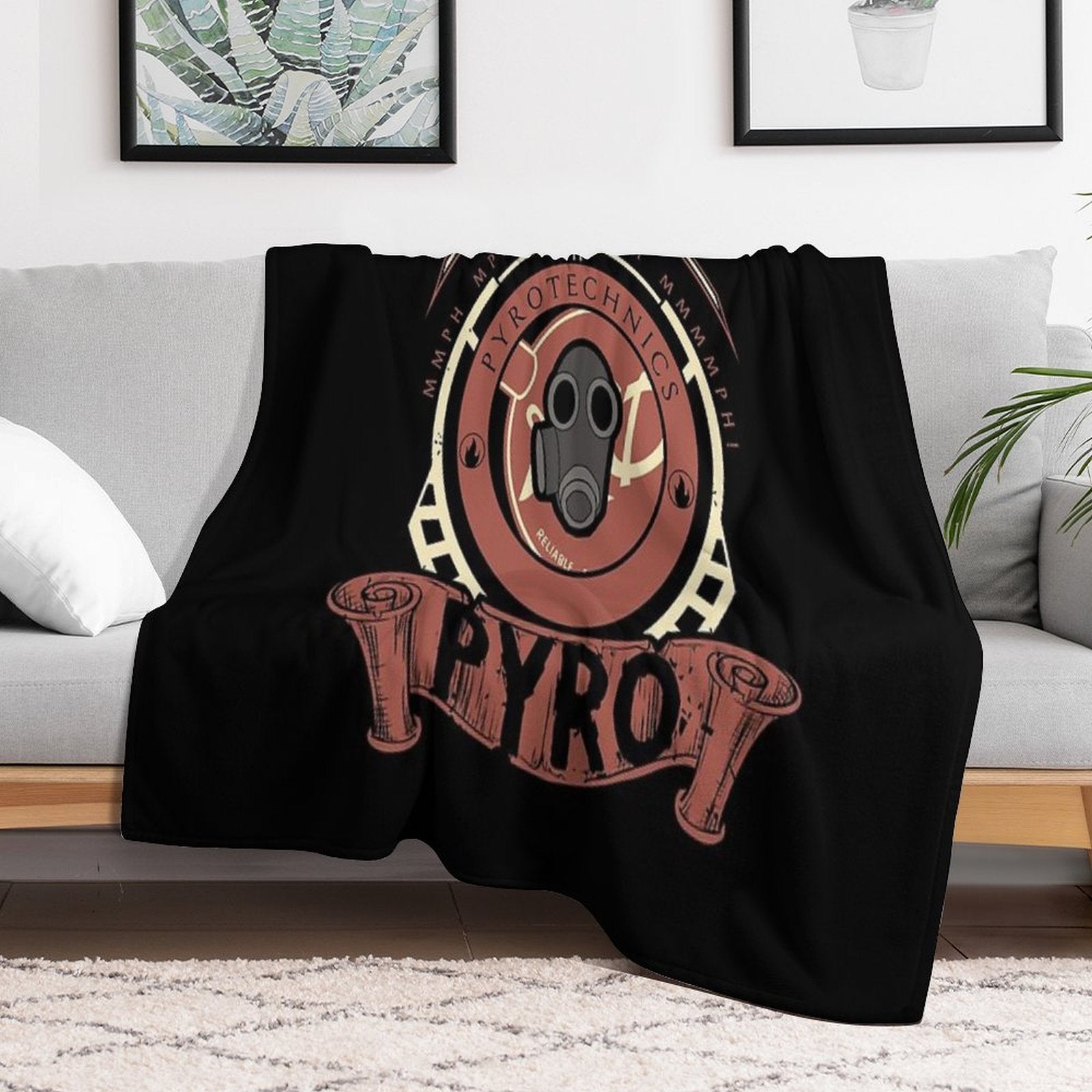 PYRO - RED TEAM Comfort Throw Blanket
