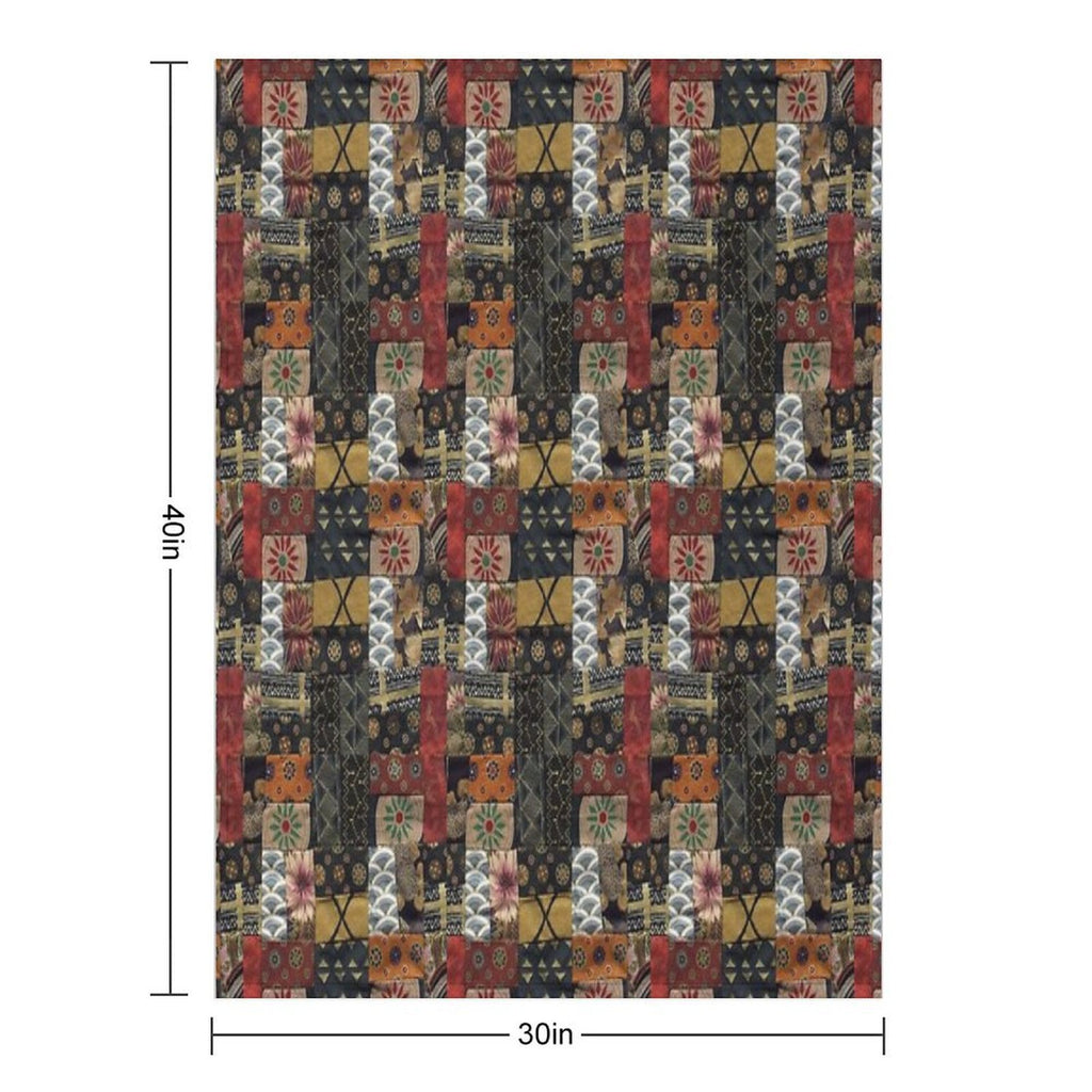 Patchwork Quilt Multi-functional Throw Blanket