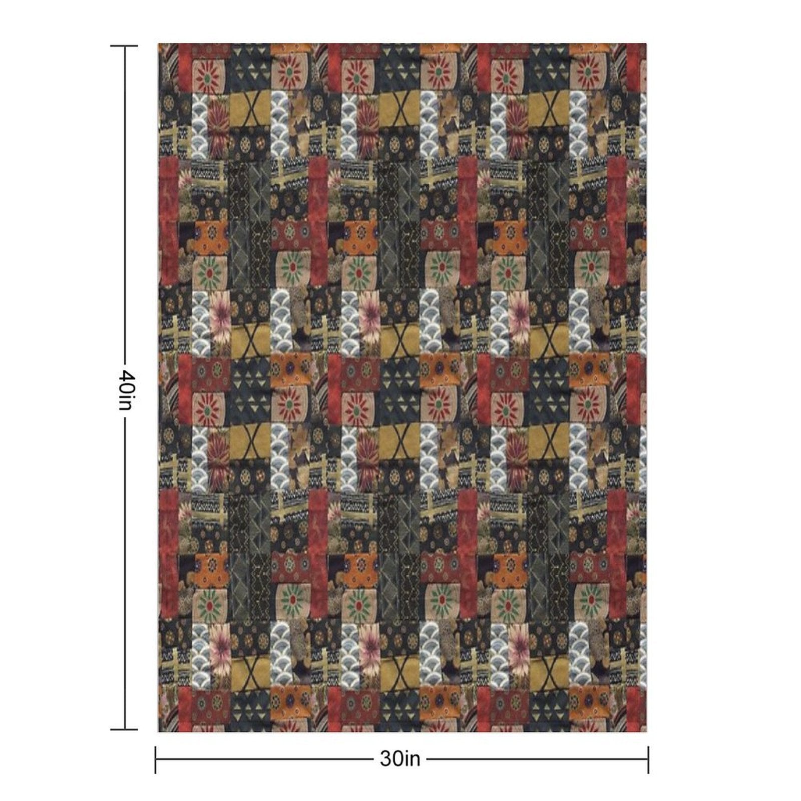 Patchwork Quilt Multi-functional Throw Blanket