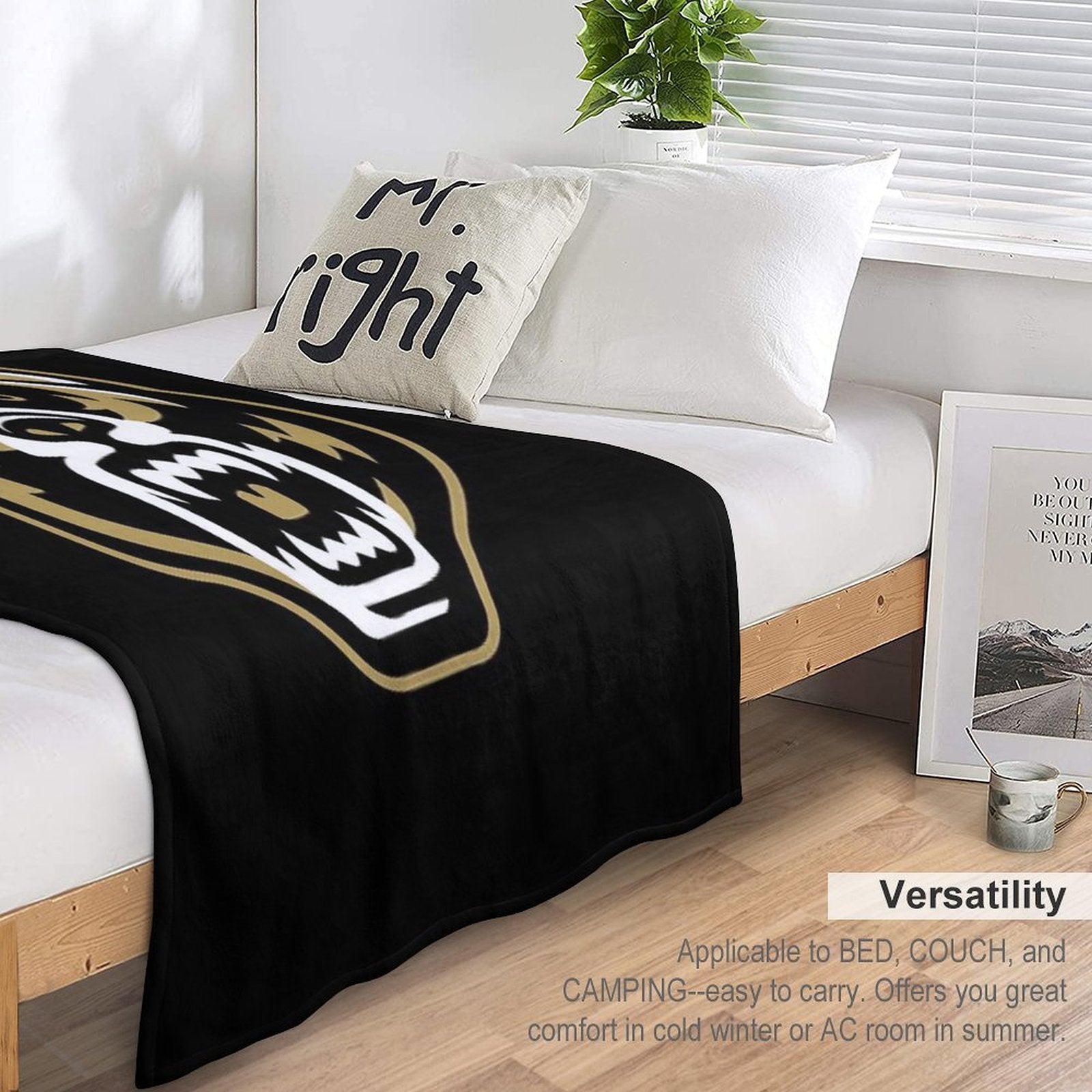 Oakland Golden Grizzlies Premium Throw Blanket