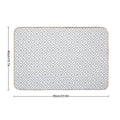 Greek Key Silver Gray And White Diagonal Pattern  Rapid-Drying Bath Mat
