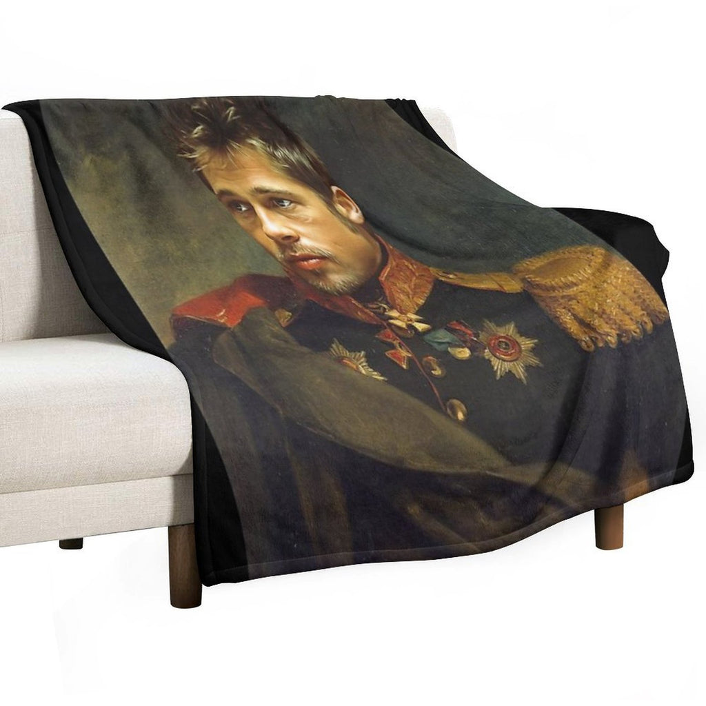 Brad Pitt - Replaceface Versatility Throw Blanket