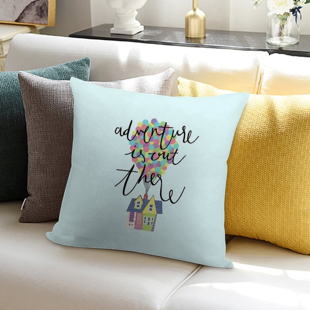Adventure Is Out There Soft Shrink-Resistant Throw Pillow