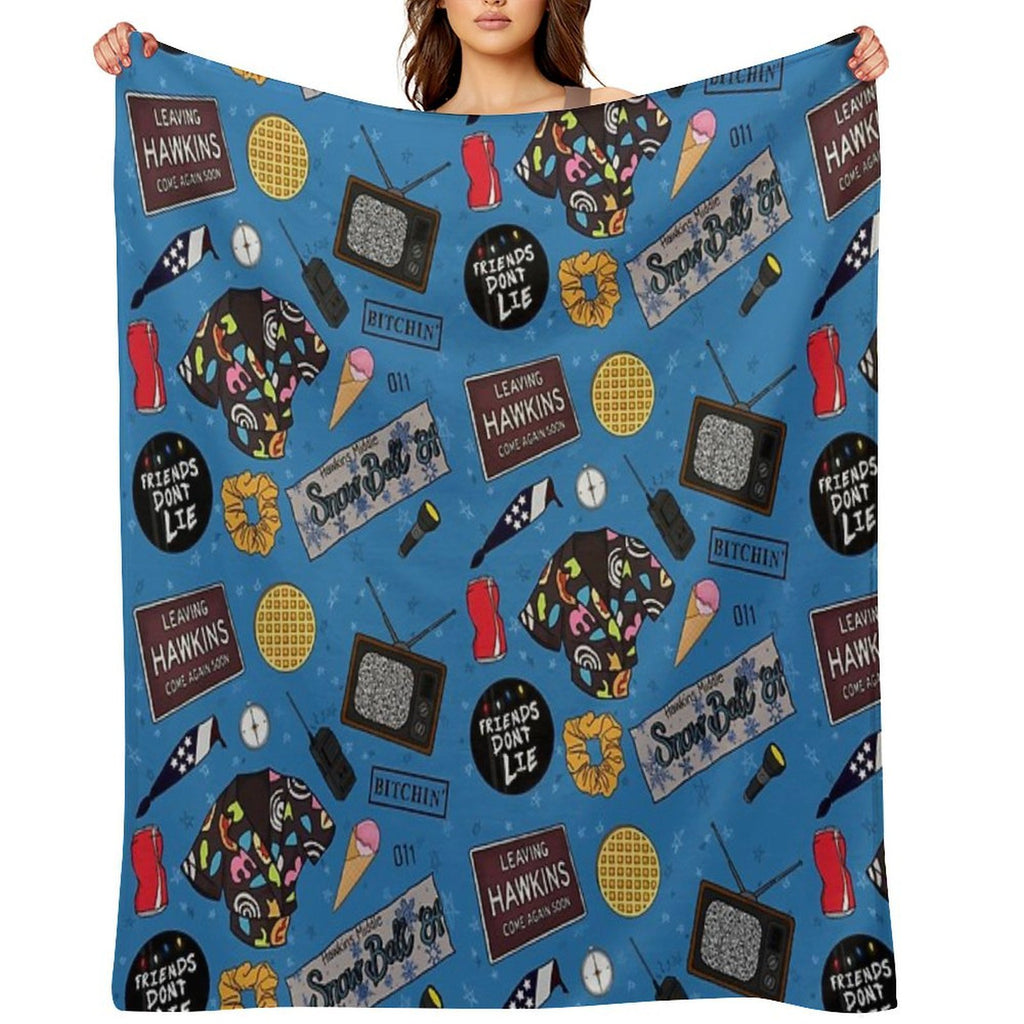 Eleven Character Collage • ST Anti-pilling Throw Blanket