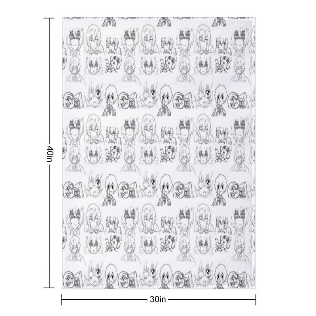 Dazai Pattern Velvety-soft Throw Blanket