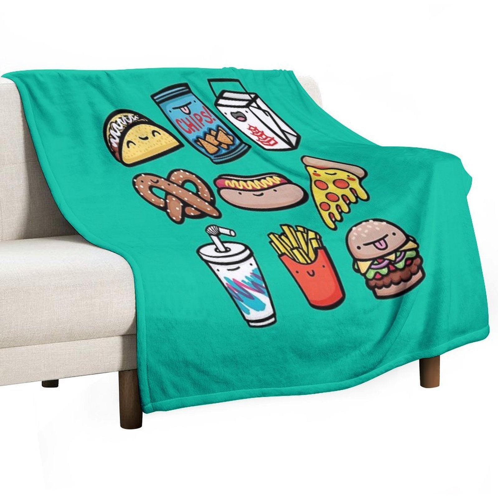 Junk Food Dudes Multi-functional Throw Blanket