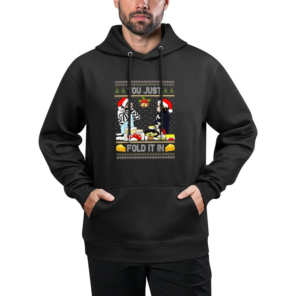 You Just Fold It In Meme Ugly Sweater Layering Staple Hoodie
