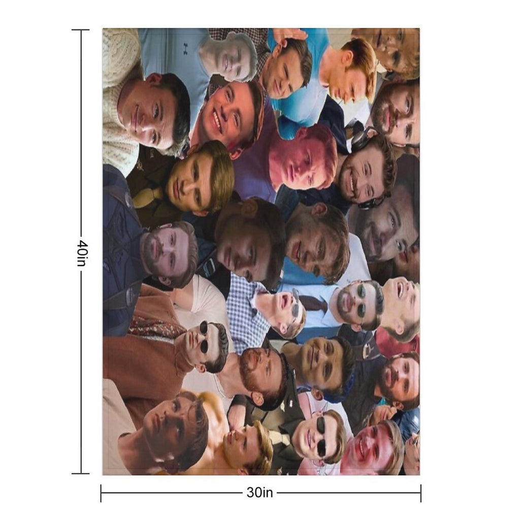 Chris Evans Photo Collage 2 Eco-conscious Throw Blanket