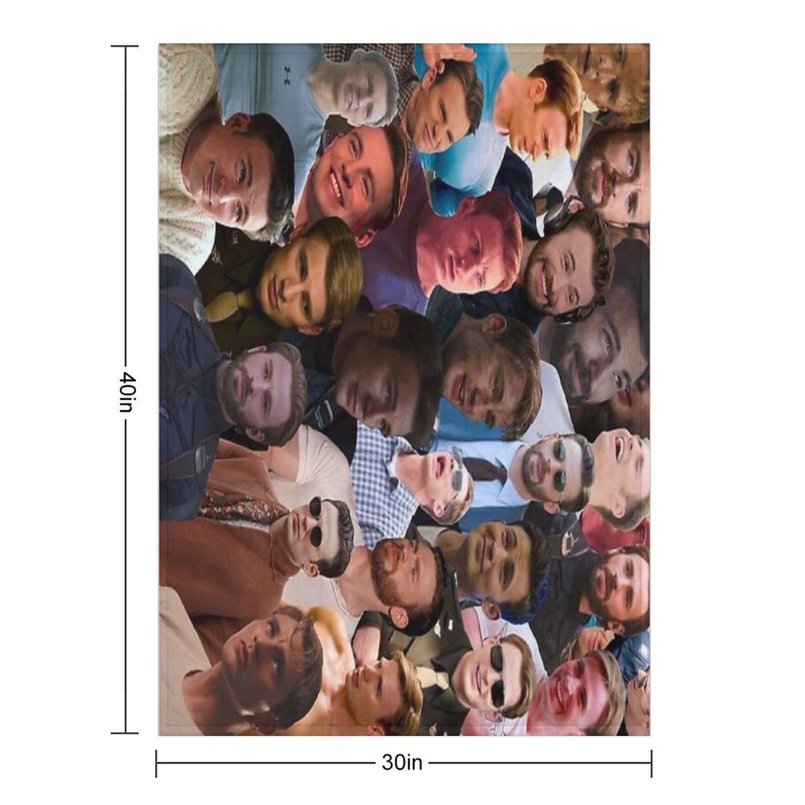 Chris Evans Photo Collage 2 Eco-conscious Throw Blanket