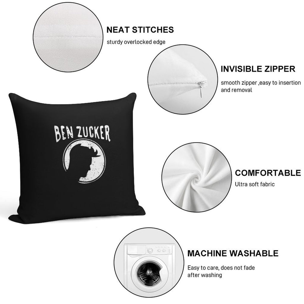 Ben Zucker Soft Skin-Friendly Throw Pillow