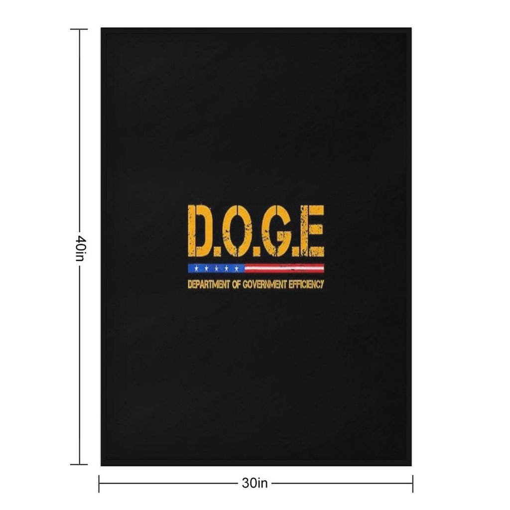 Doge D.O.G.E. Department Of Government Efficiency Quick-dry Throw Blanket
