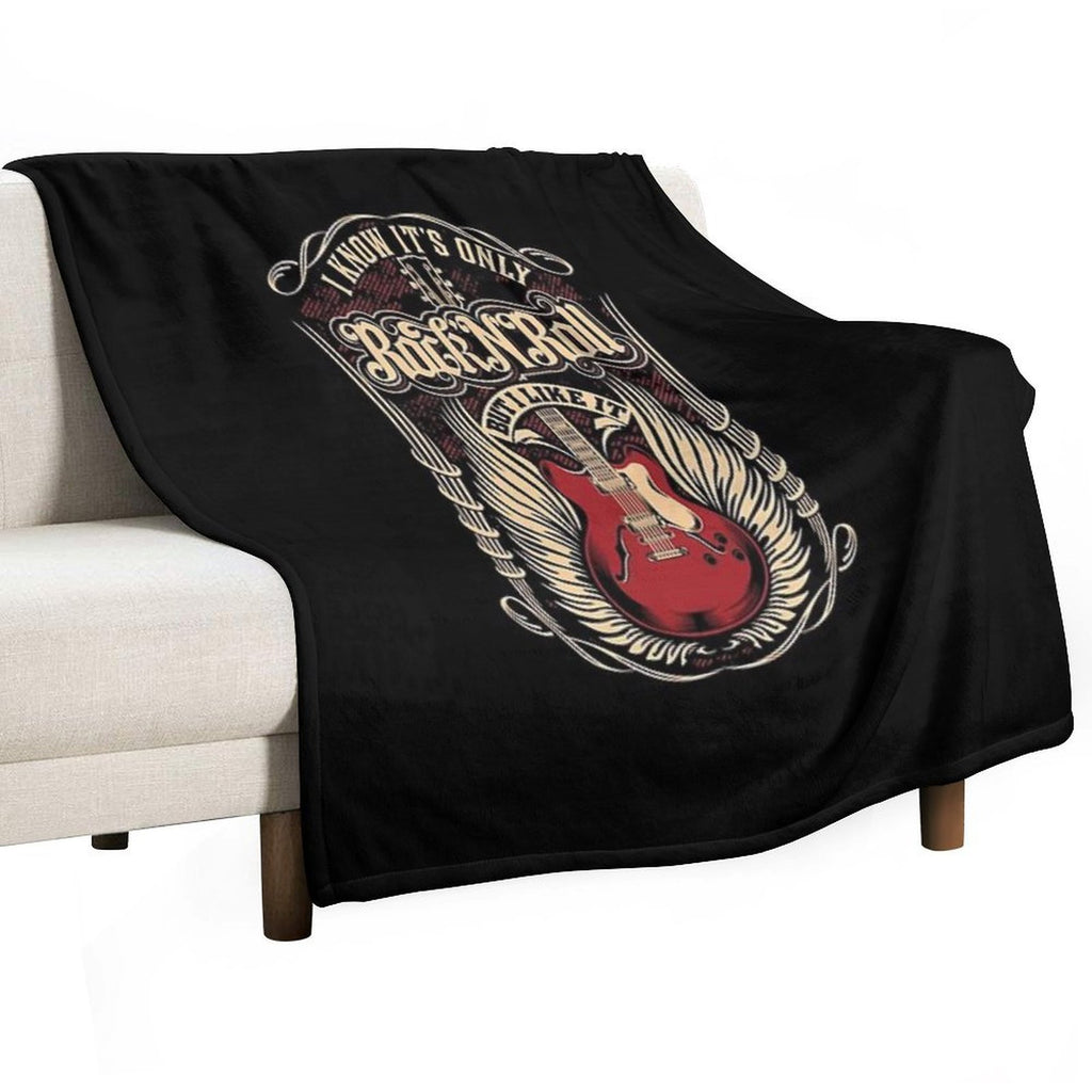 Guitar The Stones Eco-conscious Throw Blanket