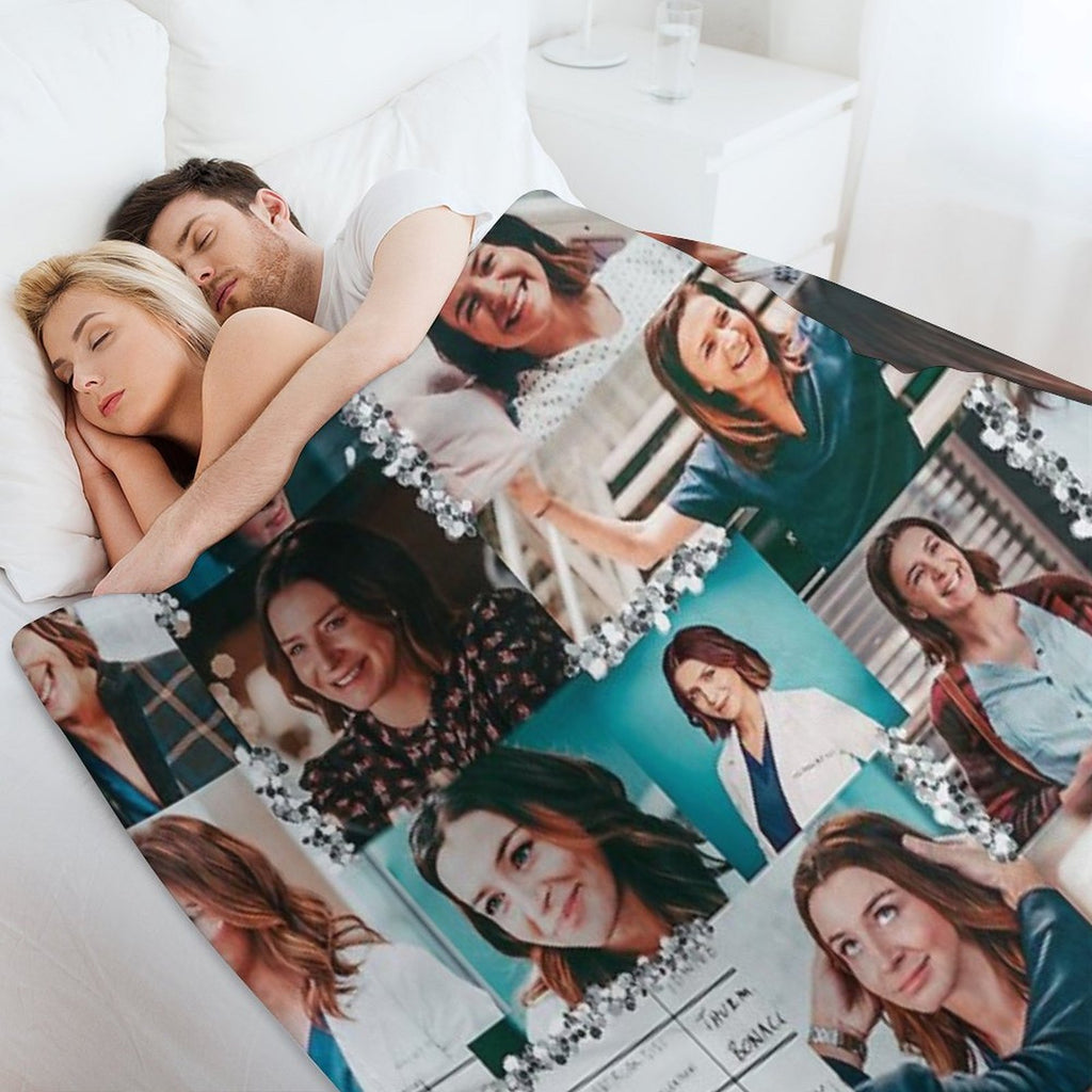 Amelia Shepherd Collage ) Quick-dry Throw Blanket