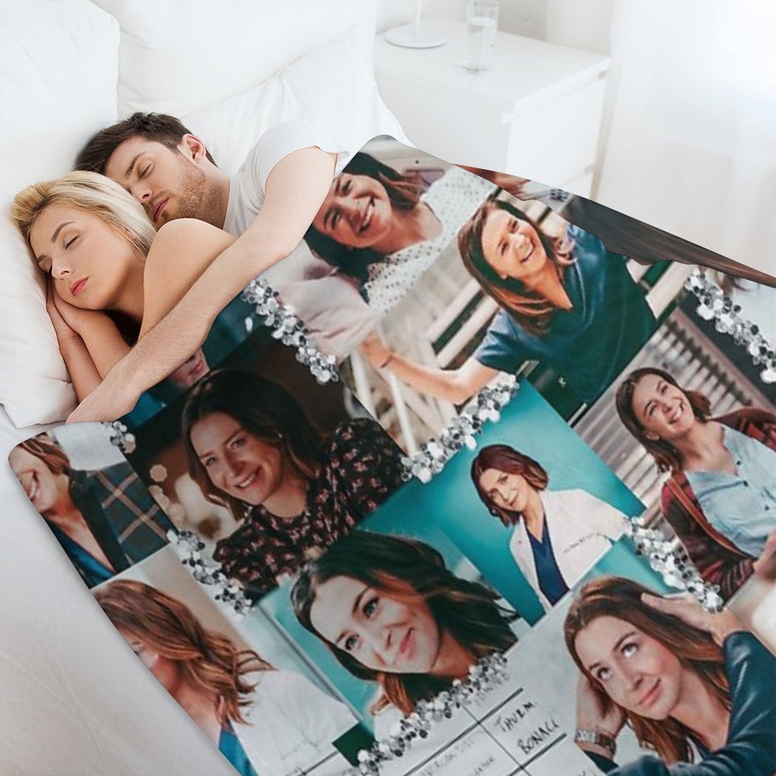 Amelia Shepherd Collage ) Quick-dry Throw Blanket