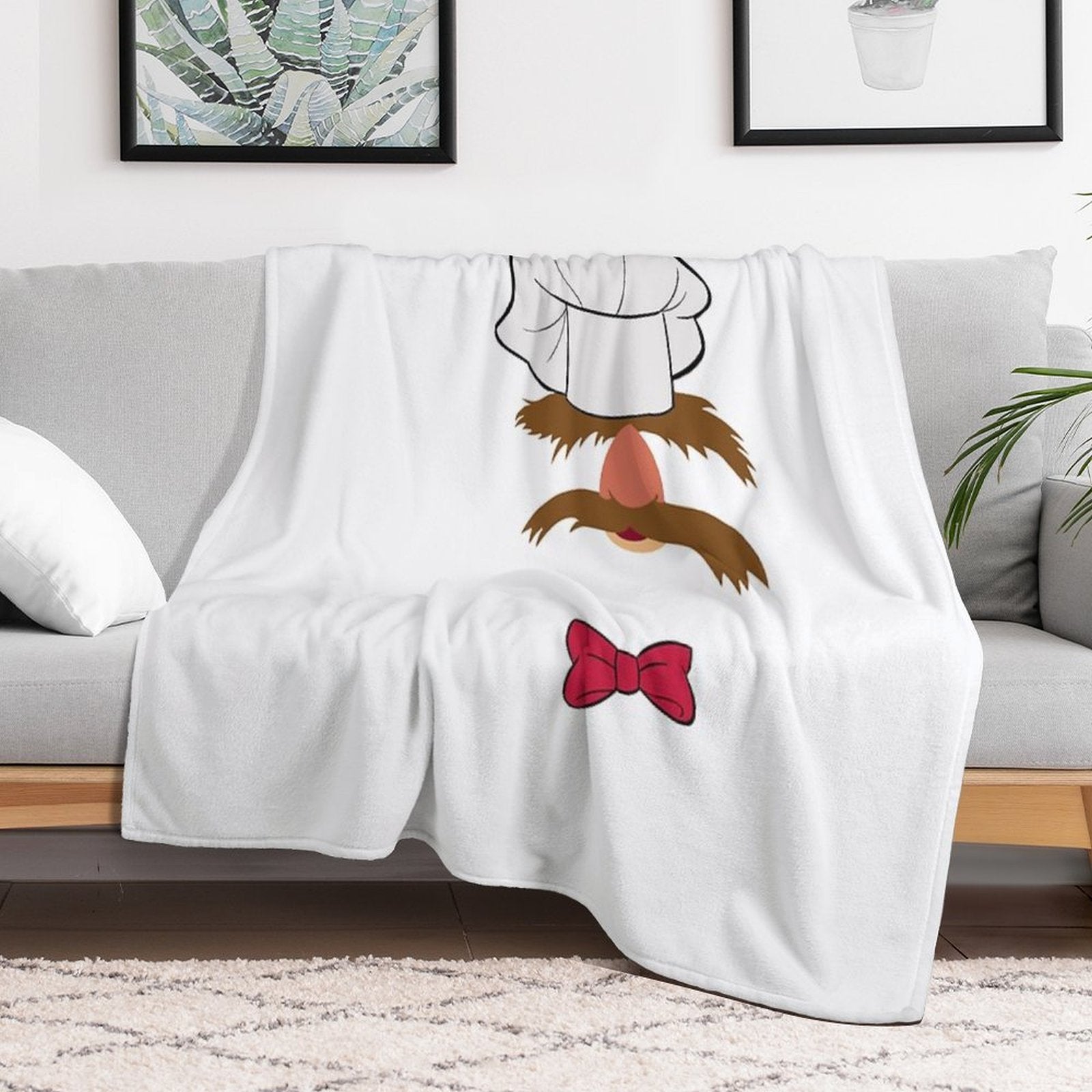 Swedish Chef Machine-washable Throw Blanket