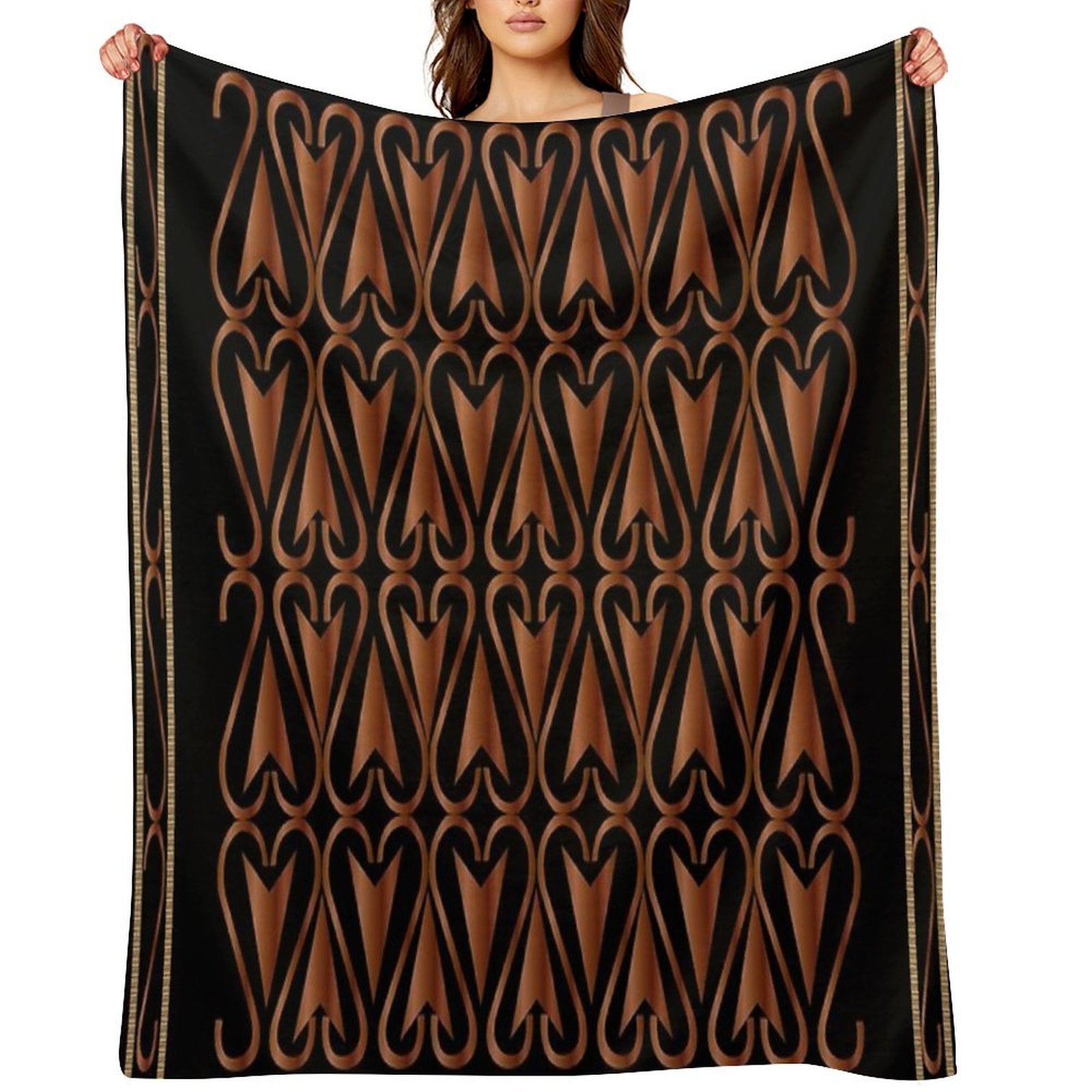Ethnic Decorative Pattern Plush Throw Blanket