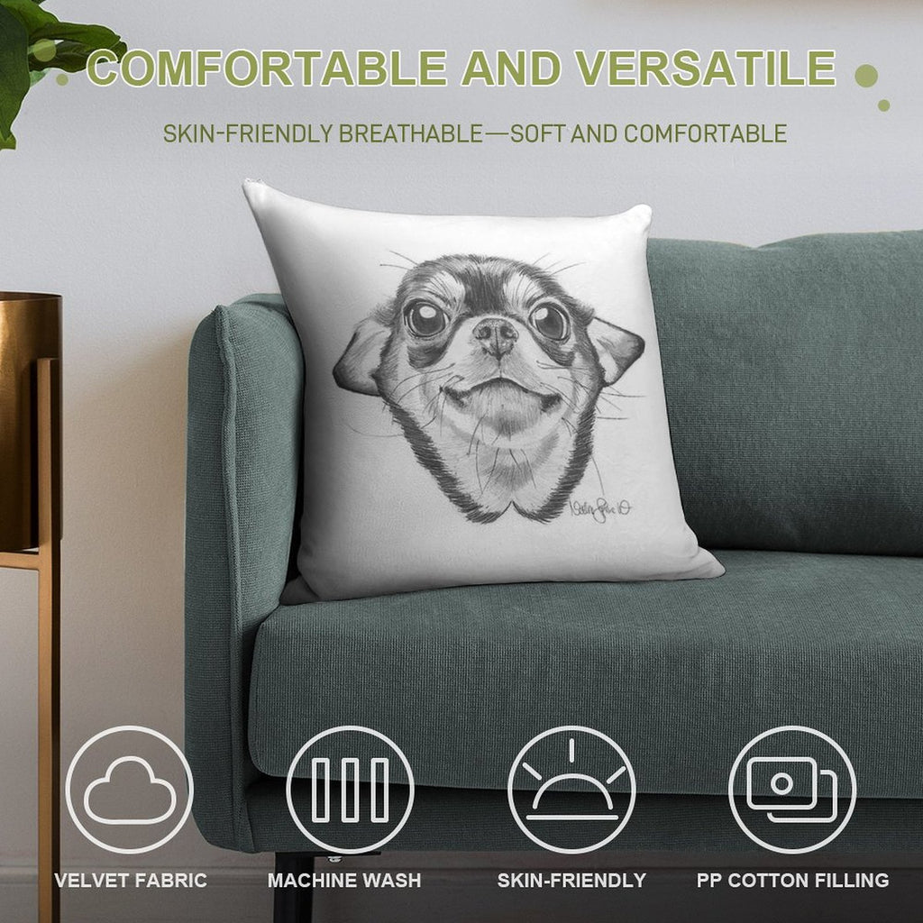 CHIWUAHWUAH Soft Fade-Resistant Throw Pillow