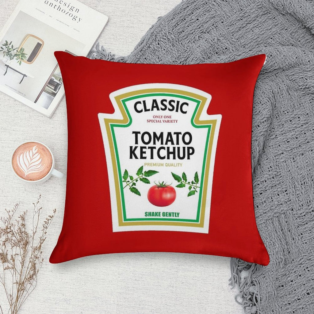 Ketchup Halloween 2023 Costume Family Group Matching Couple Mustard Mayo Soft Gift Ready Throw Pillow