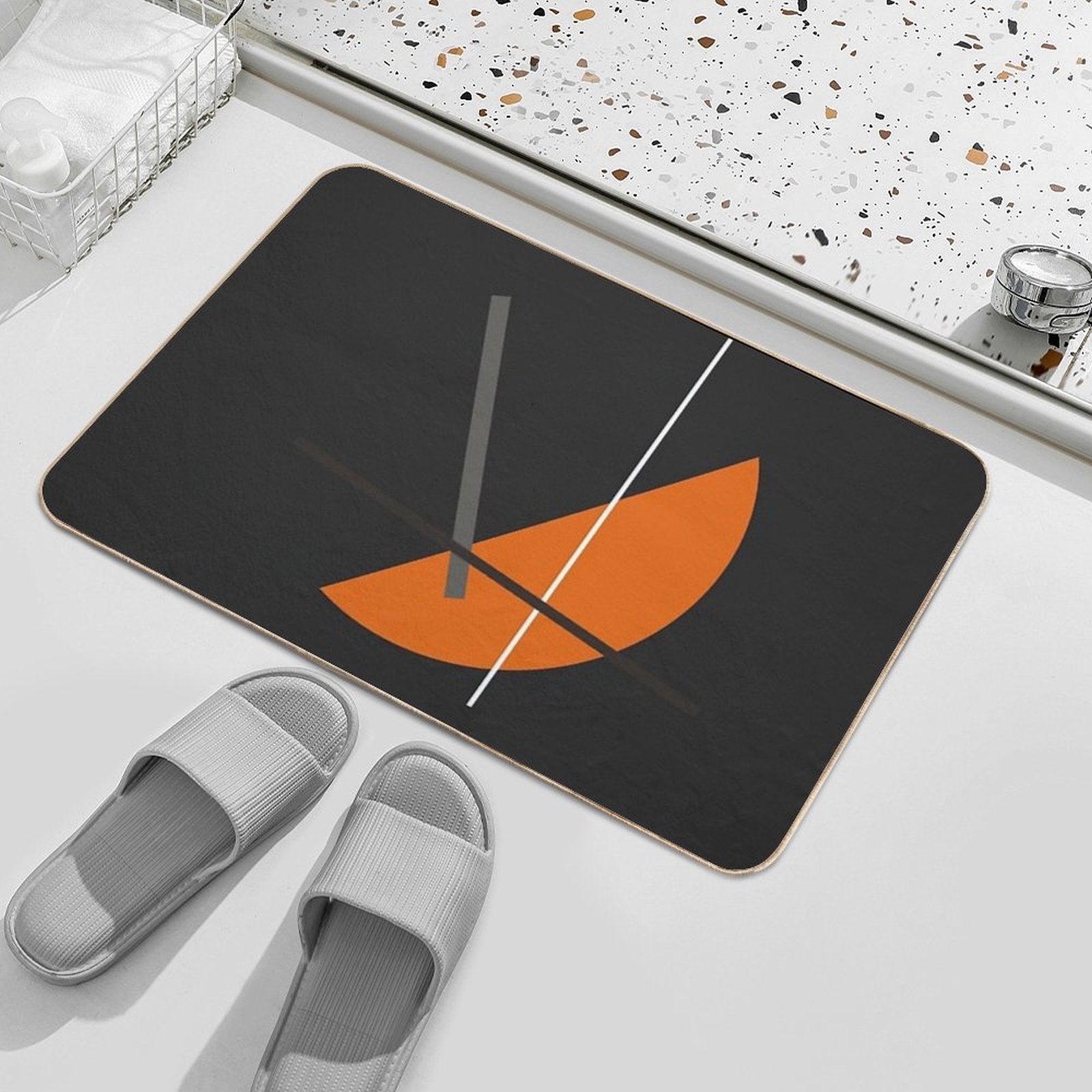 Geometric Abstract Art #8  Absorbent Bath Mat