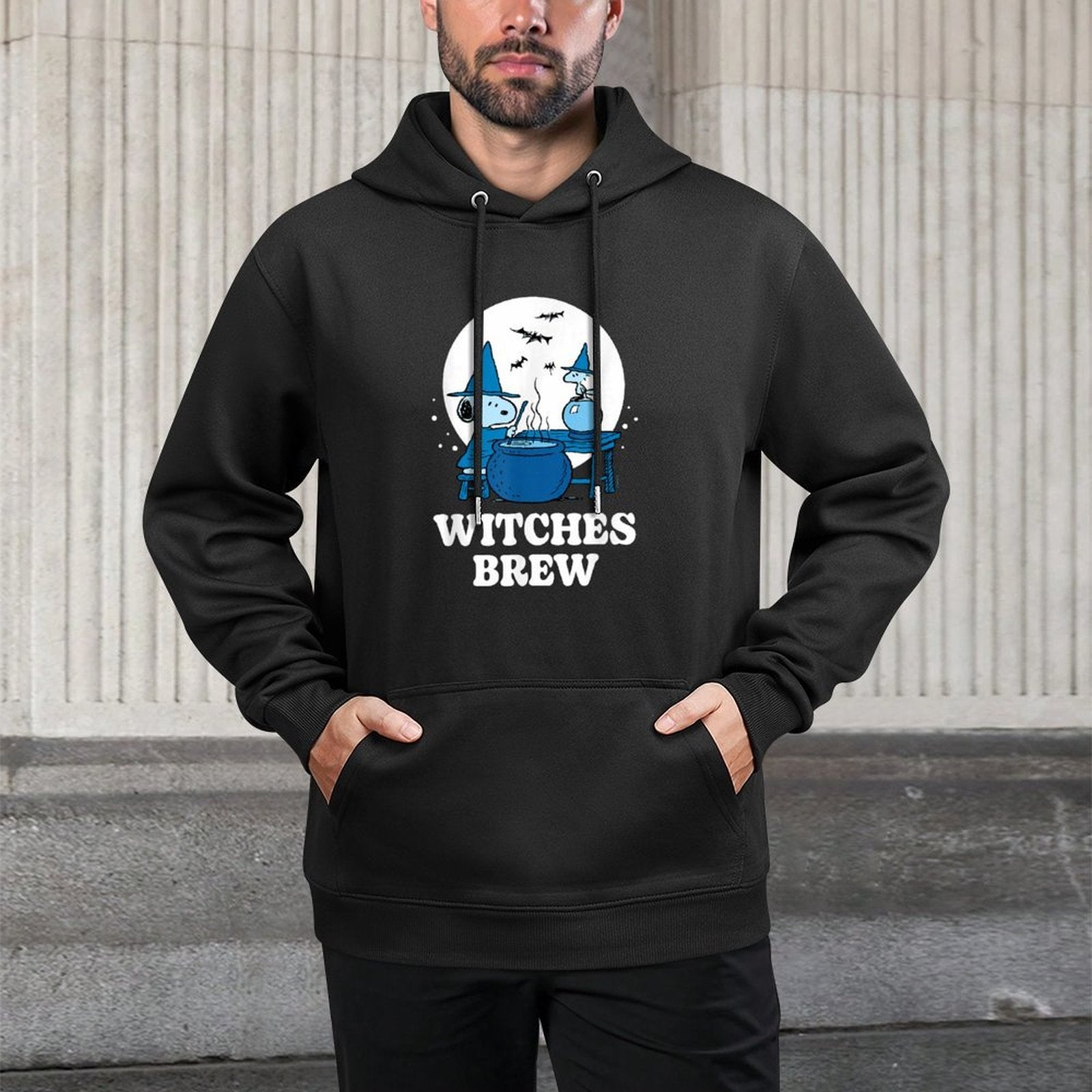 Peanuts - Halloween Snoopy Woodstock Witches Brew Versatile Streetwear Hoodie