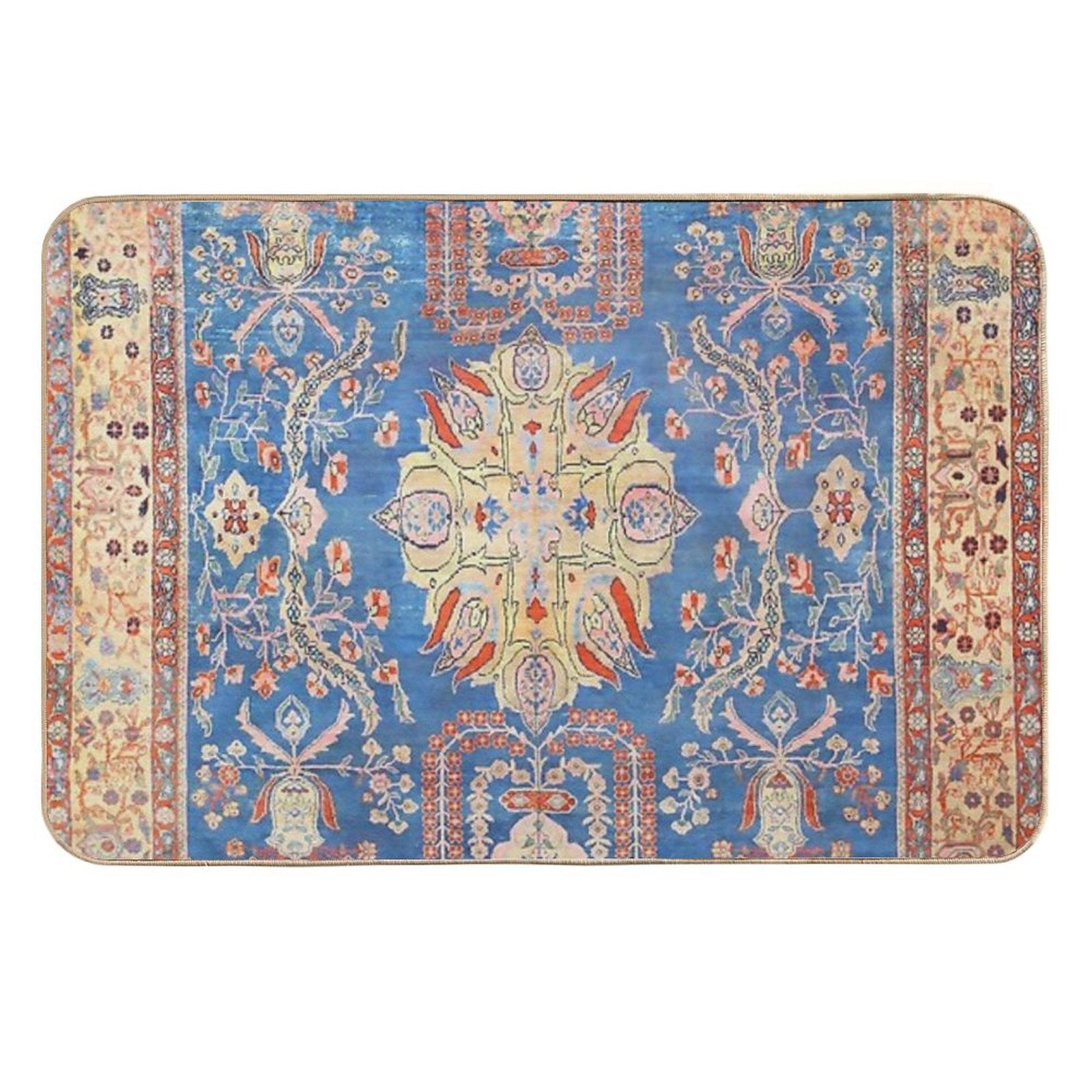 Persian Sultanabad Antique Rug Print  Repositionable Bath Mat