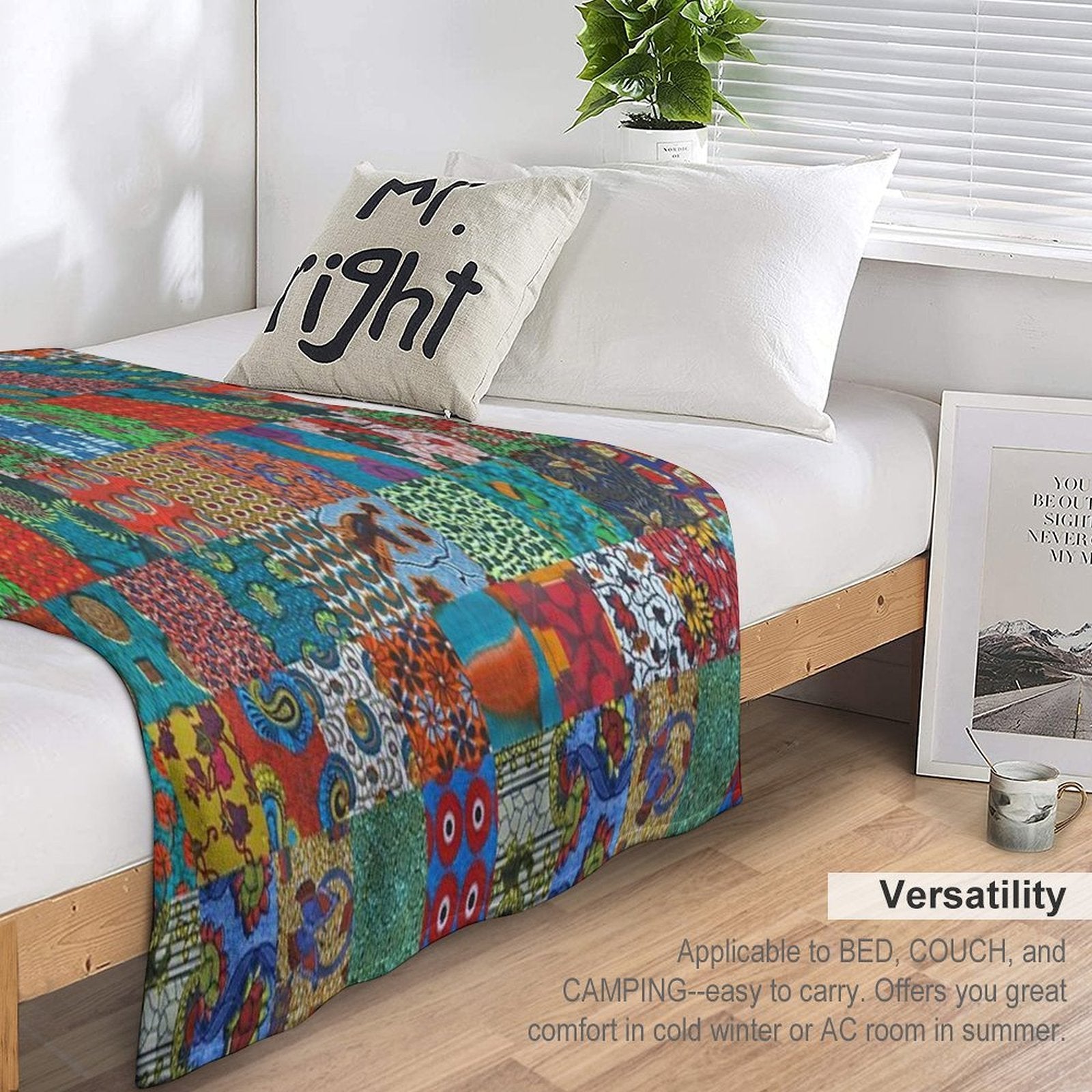 Patch Work Premium Throw Blanket