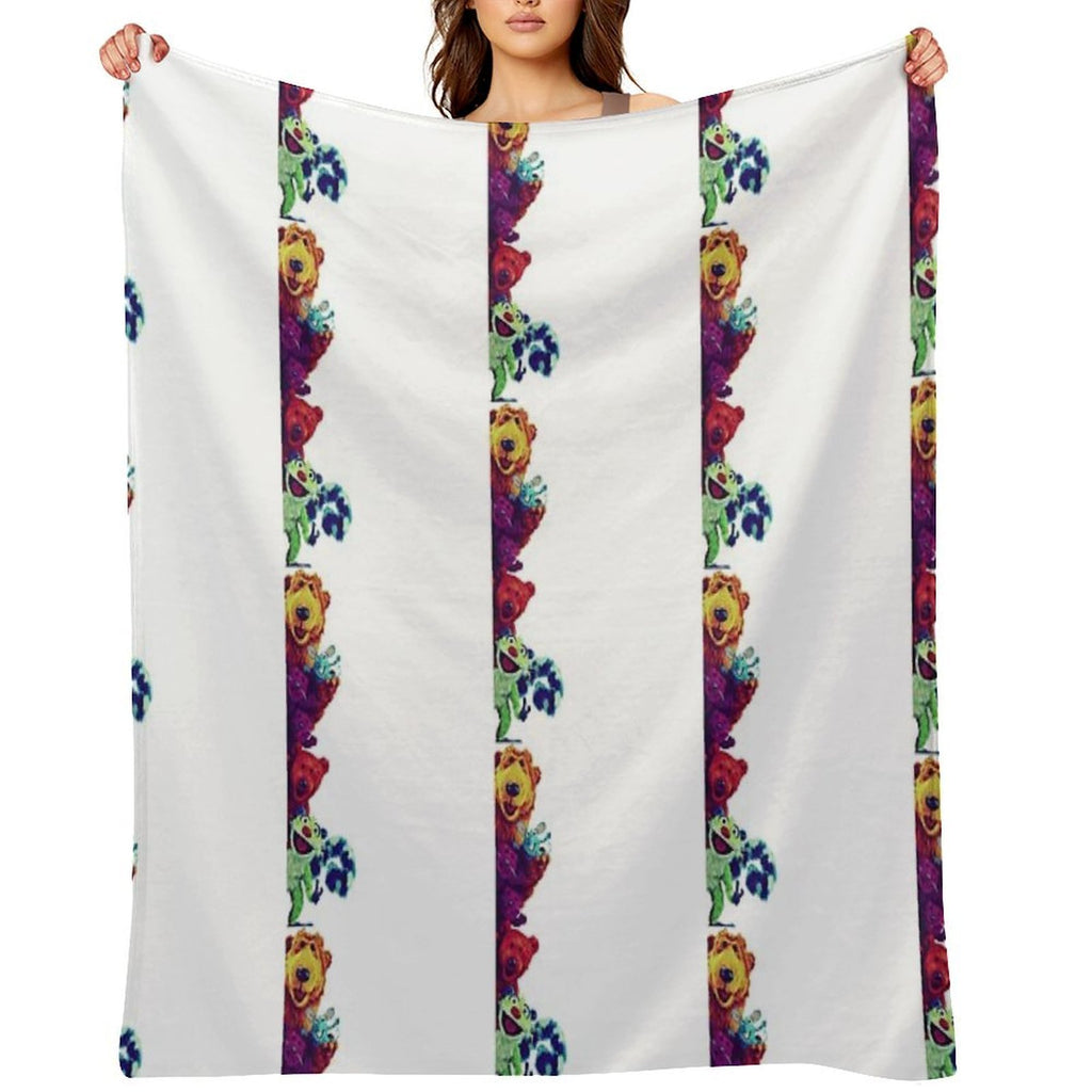 Bear In The Big Blue House - Bear And Friends Premium Throw Blanket