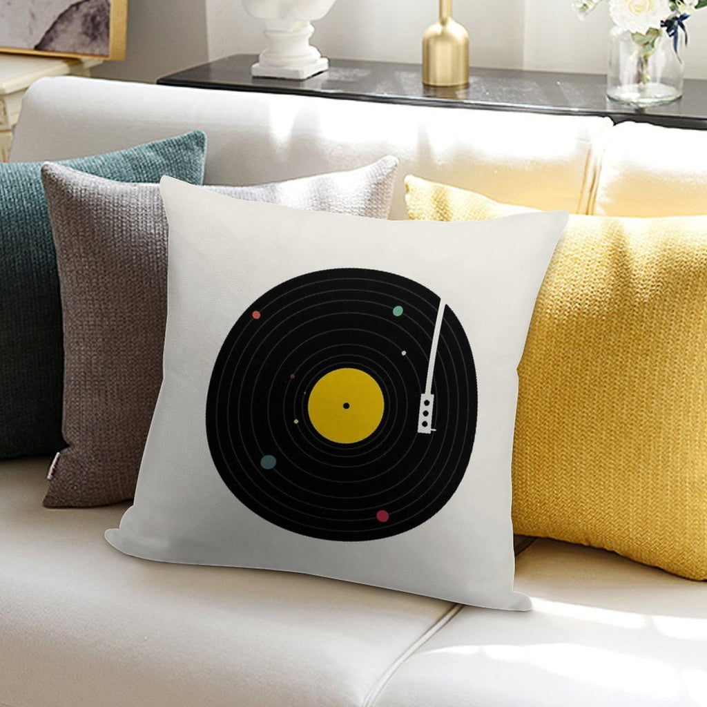Music Everywhere Soft Shrink-Resistant Throw Pillow