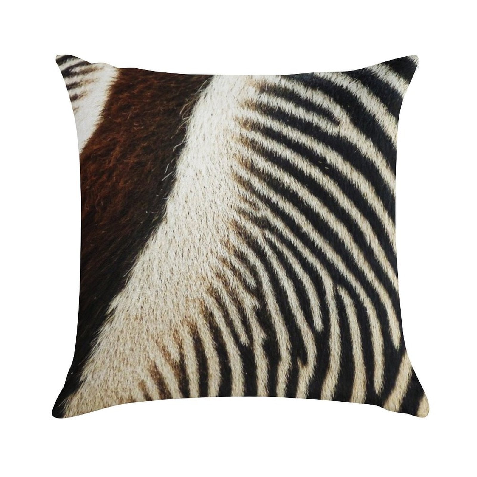 Zebra Caboose Soft Multiple Sizes Throw Pillow