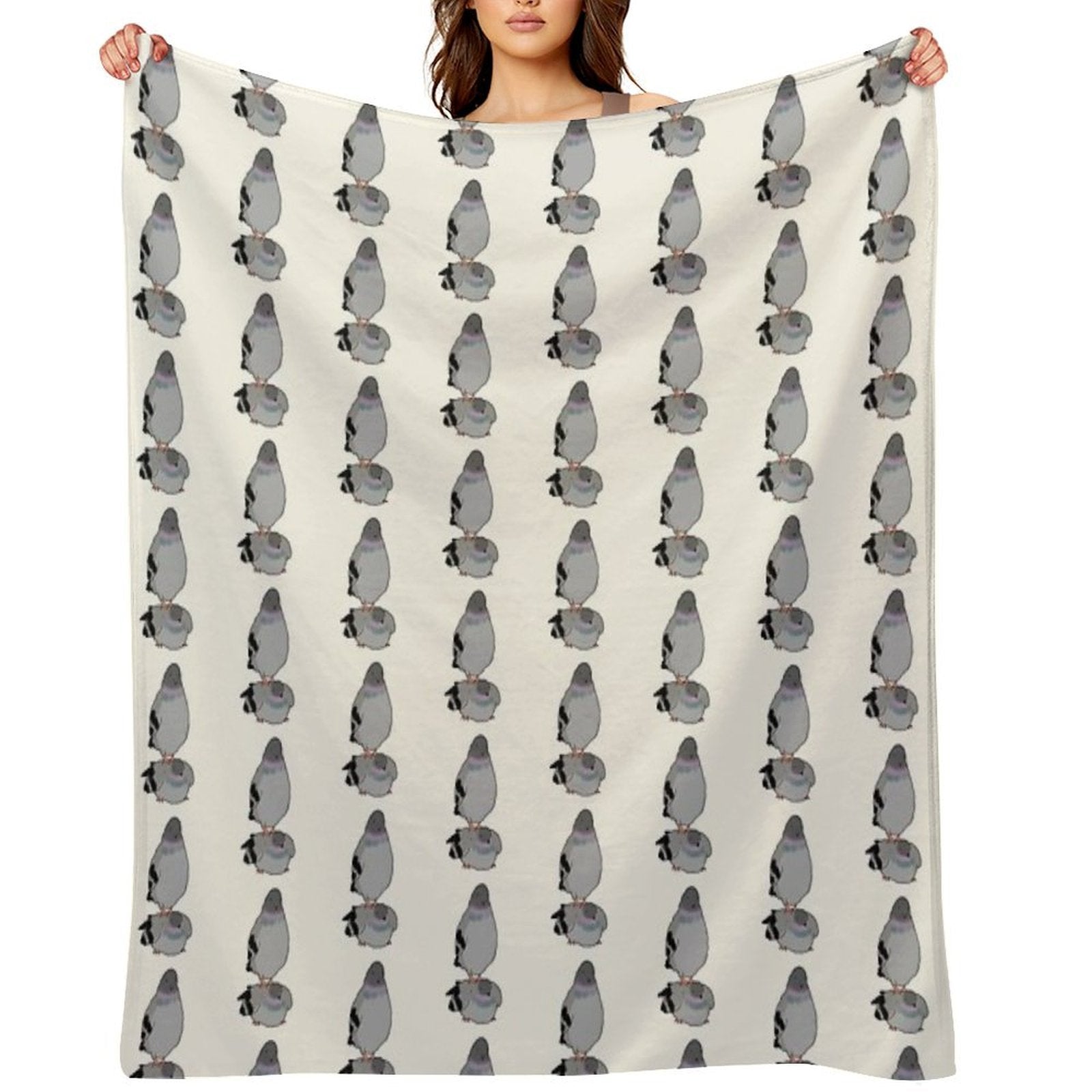 Funny Pigeons Versatility Throw Blanket