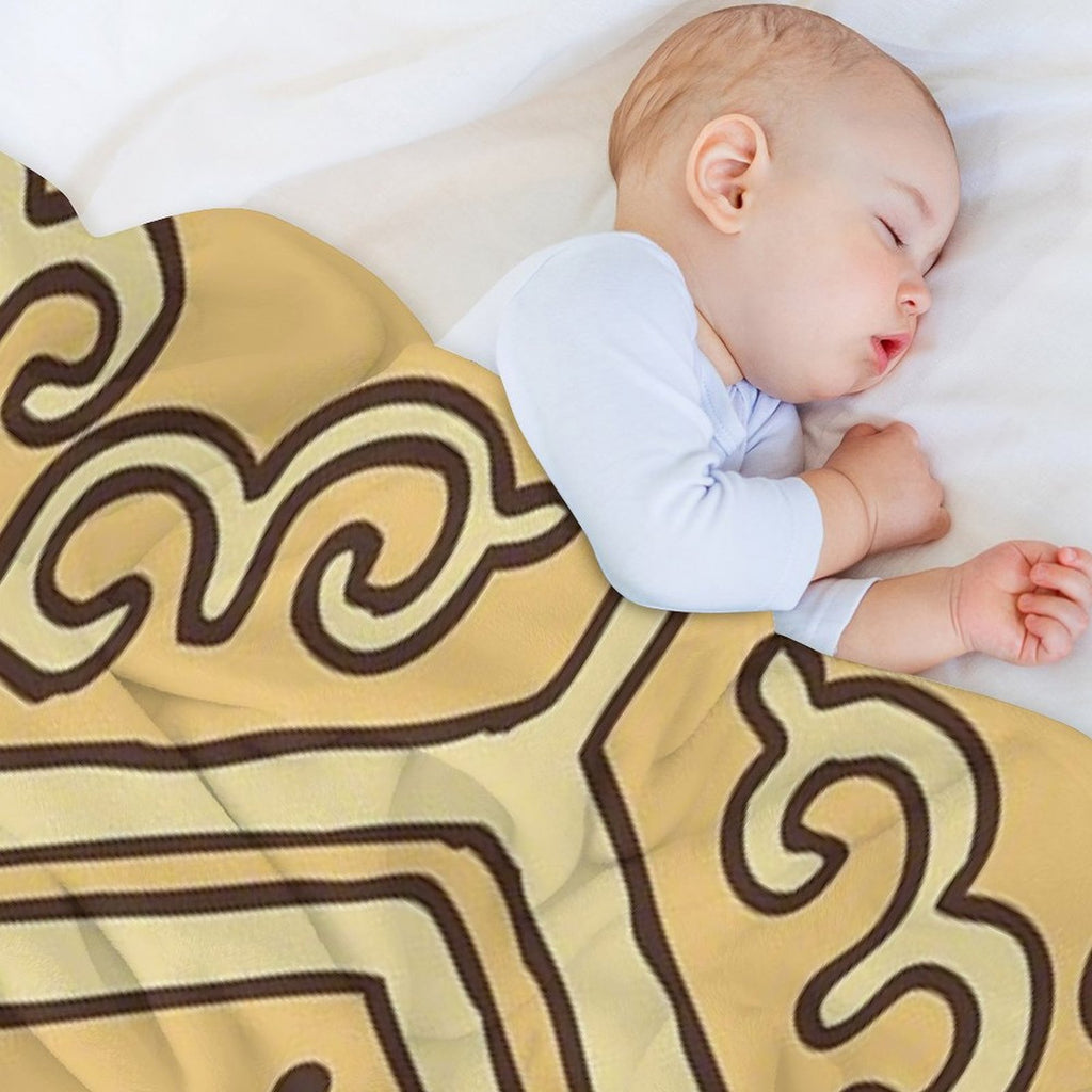 Custard Cream British Biscuit Comfort Throw Blanket