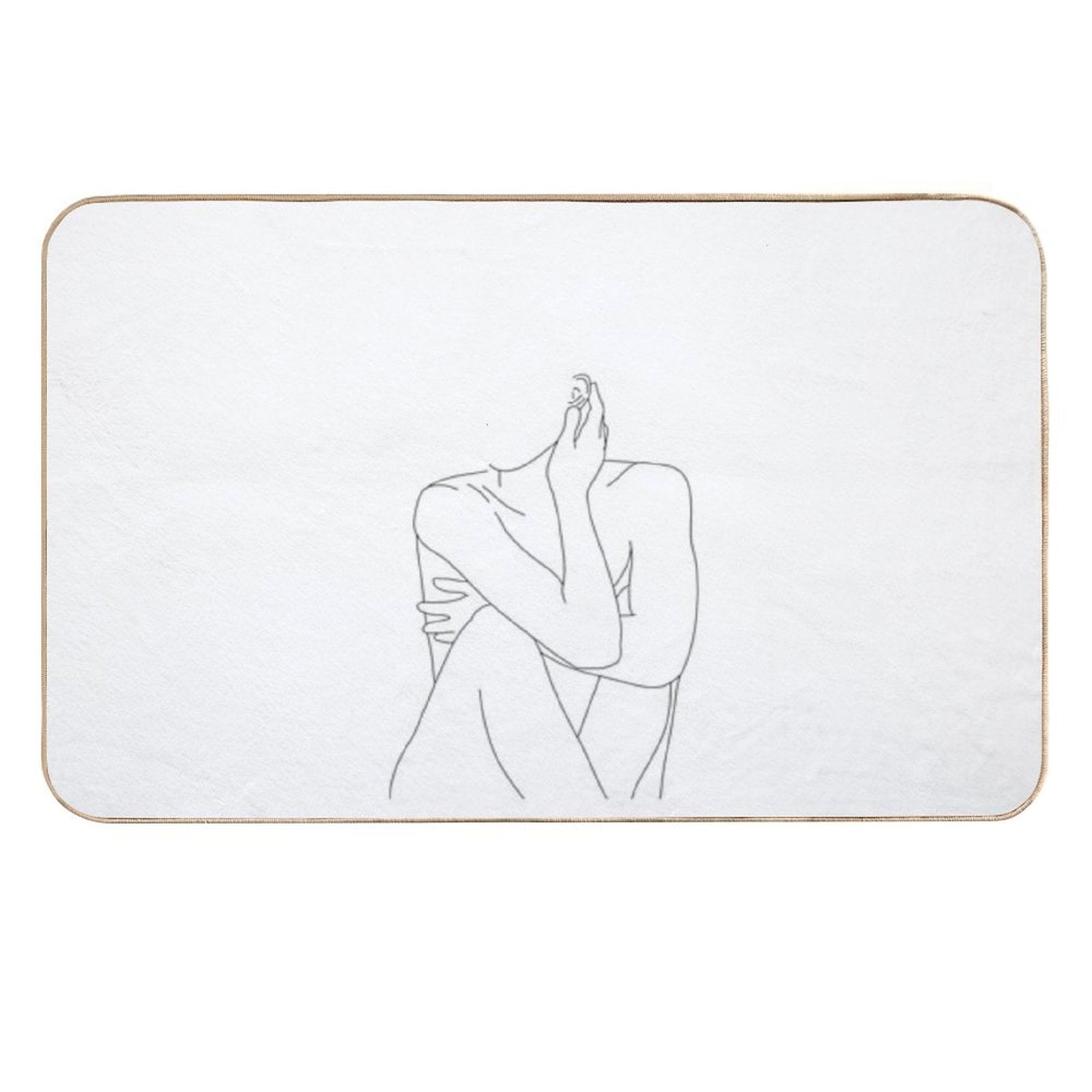 Nude Figure Illustration - Celina  Odorless Bath Mat