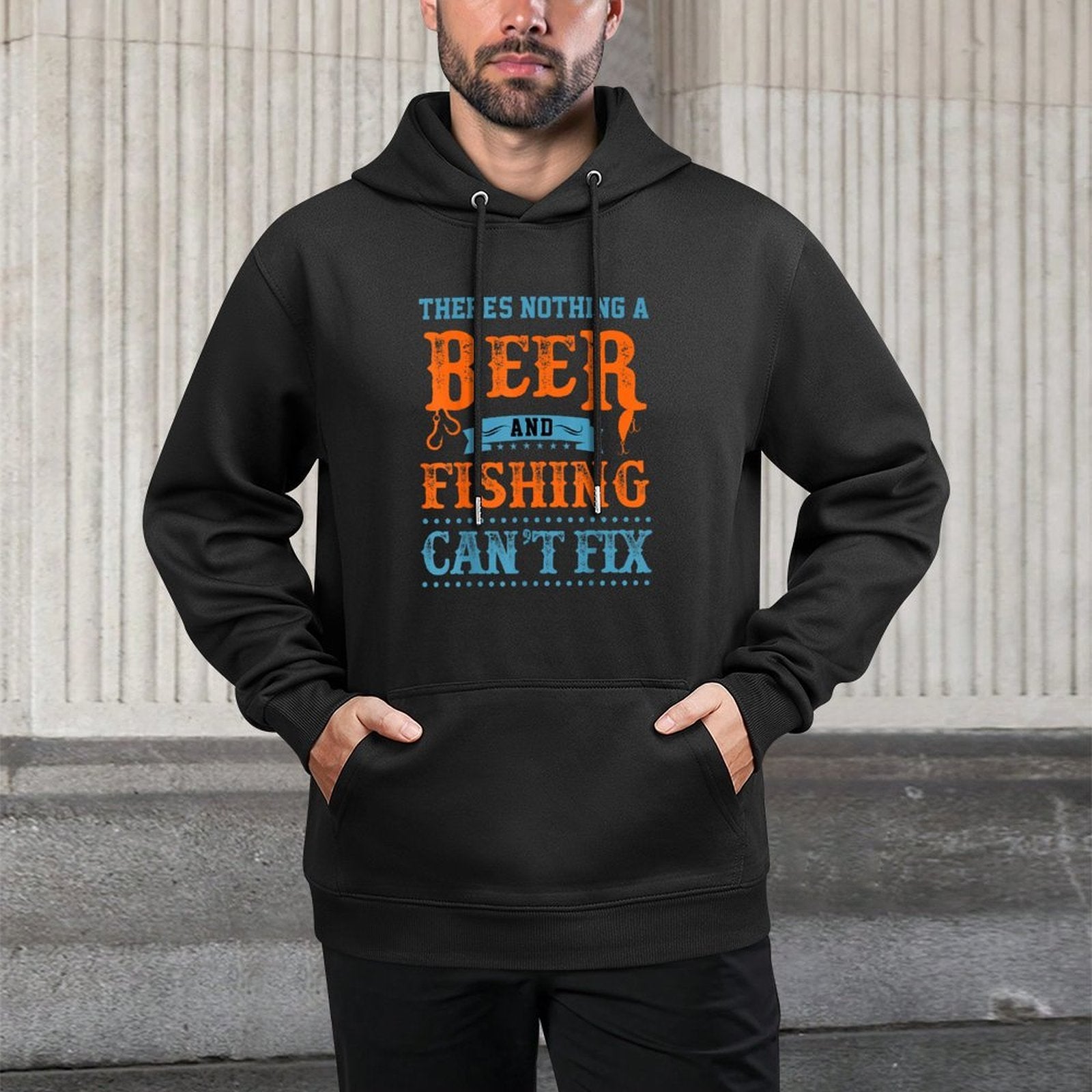 Funny Fishing Dad Quotes Saying Men Women Funny Fisherman Customizable Surface Hoodie