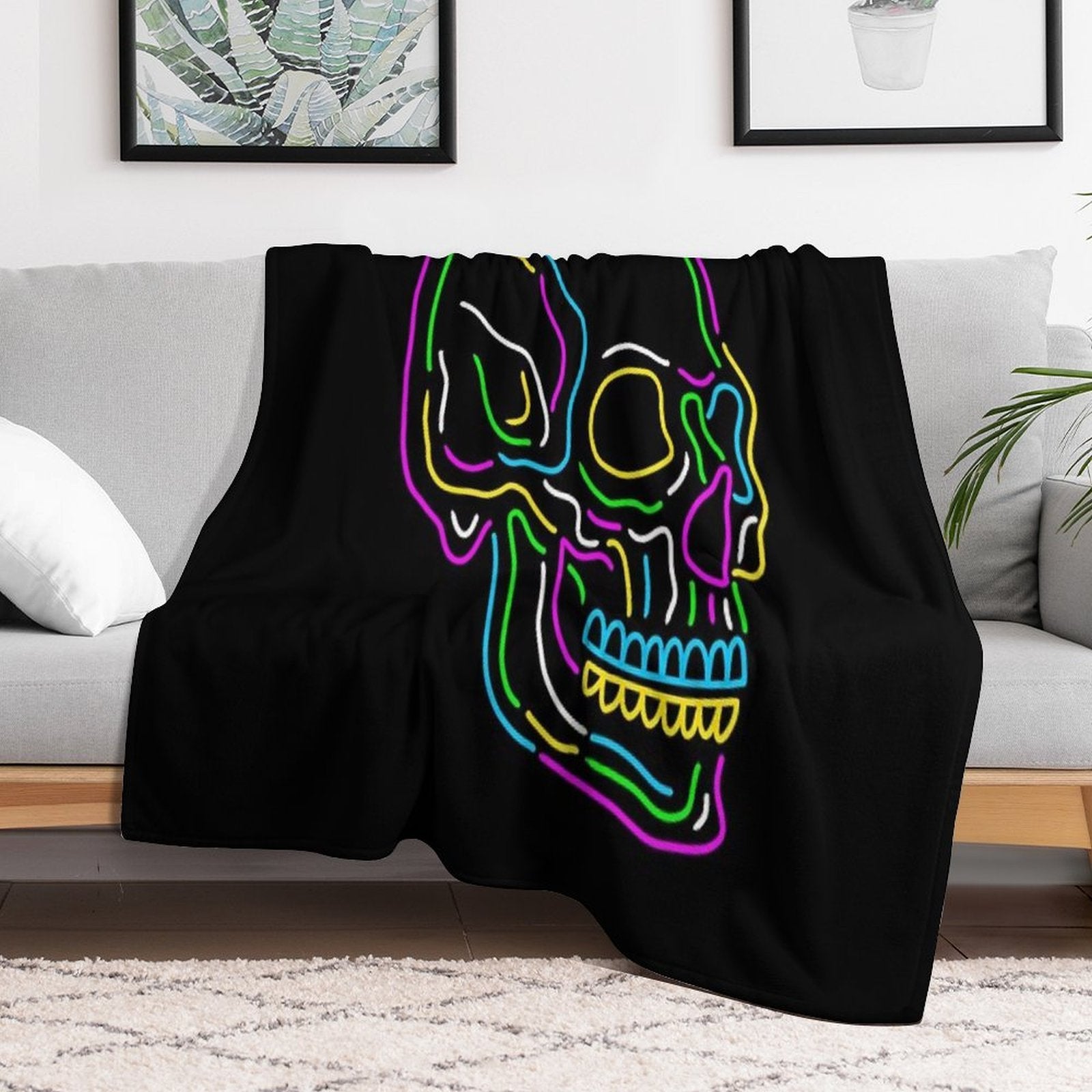 Back to The Bone Travel-friendly Throw Blanket